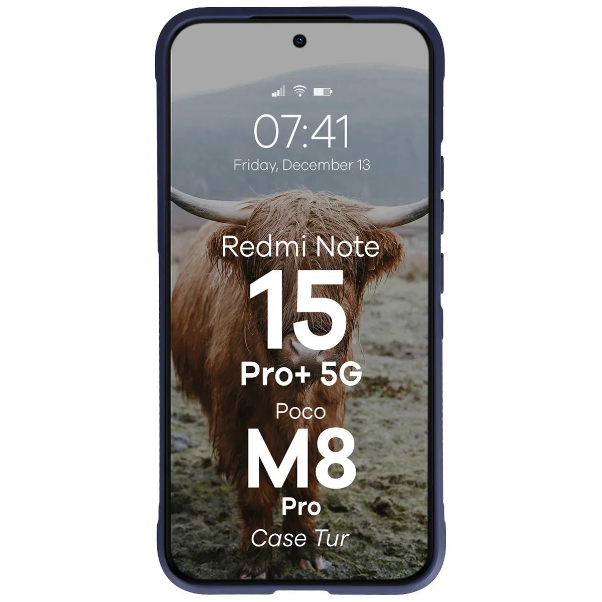 Robuste Handyhülle für Xiaomi Redmi Note 15 Pro Plus 5G / POCO M8 Pro 5G, Bizon Case Tur, Dunkelblau - Image 5