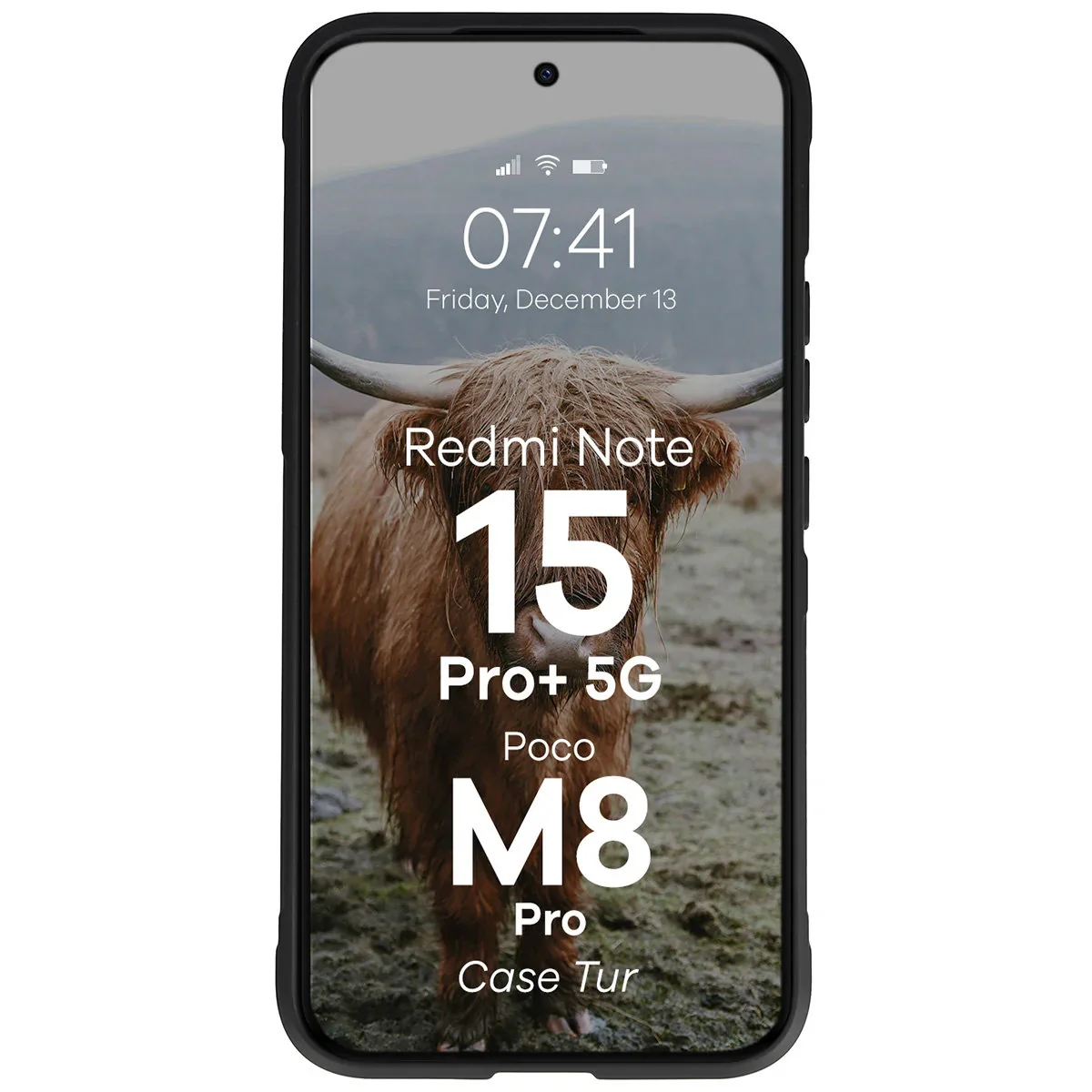 Robuste Handyhülle für Xiaomi Redmi Note 15 Pro Plus 5G / POCO M8 Pro 5G, Bizon Case Tur, Schwarz - Image 5