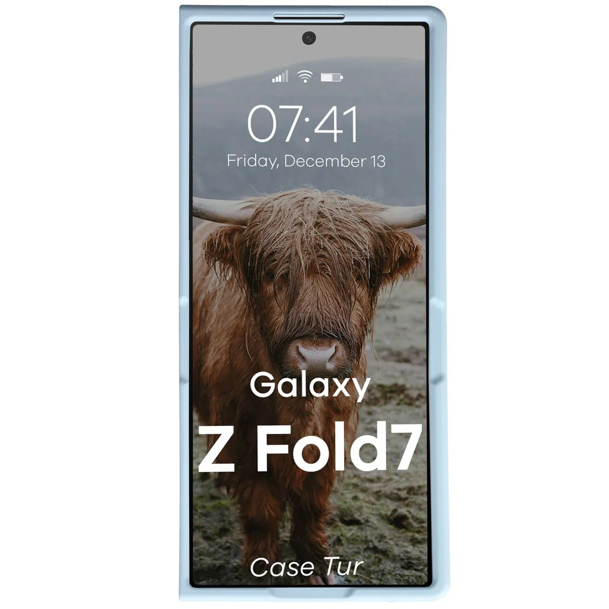 Robuste Handyhülle für Galaxy Z Fold7, Bizon Case Tur, Hellblau - Image 5