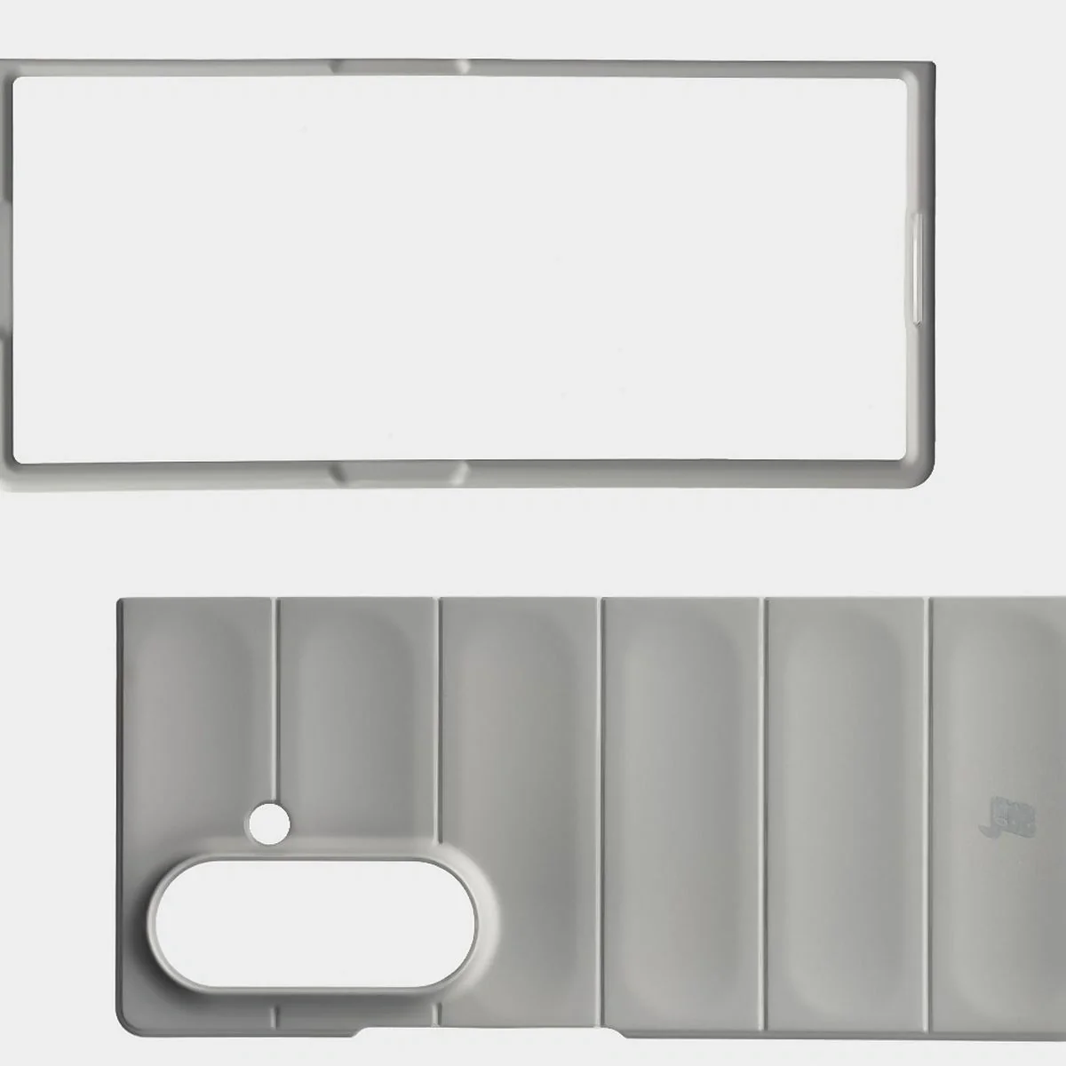 Robuste Handyhülle für Galaxy Z Fold7, Bizon Case Tur, Hellgrau - Image 6