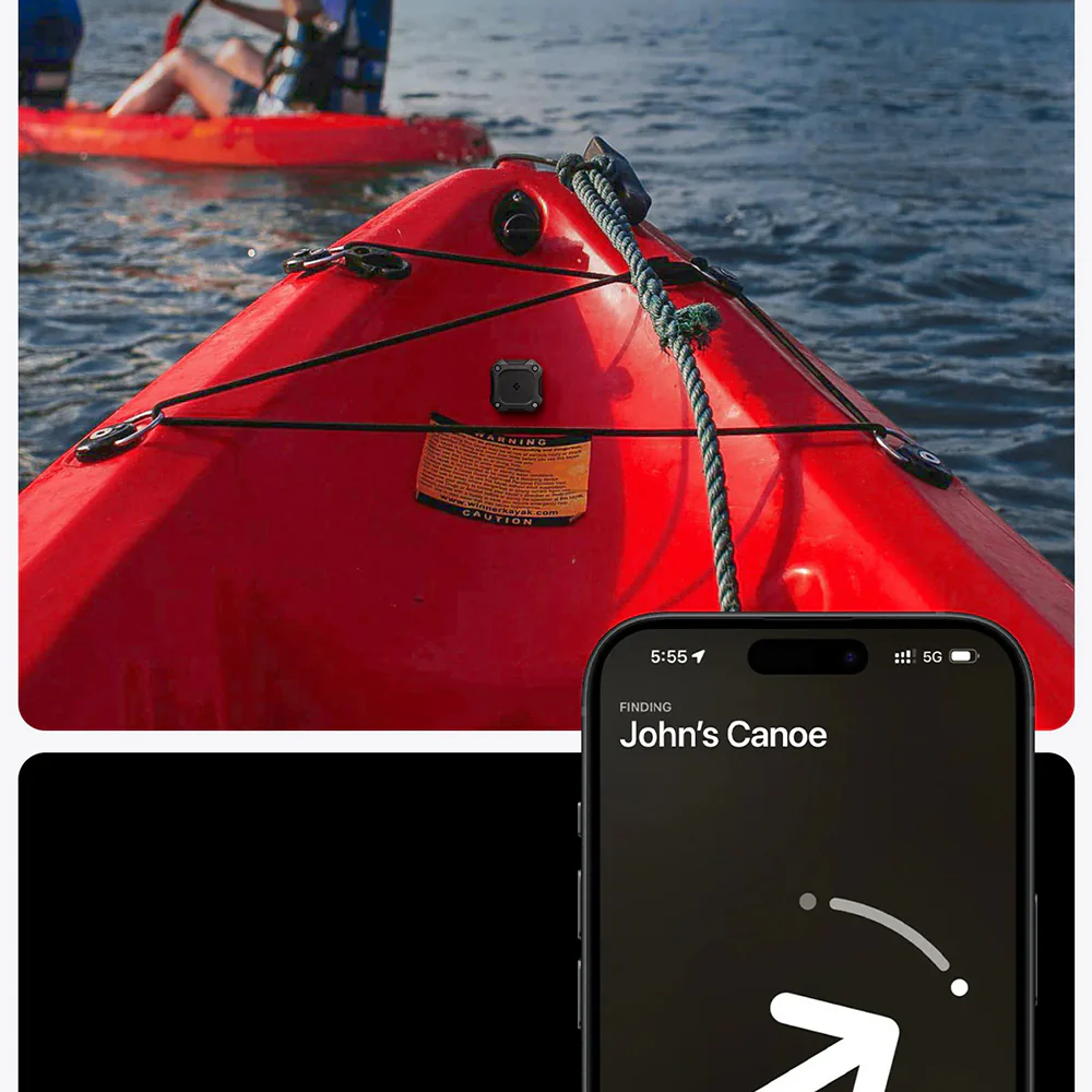 Robustes, wasserdichtes Etui für Apple AirTag, Spigen Tough Armor, Schwarz - Image 9