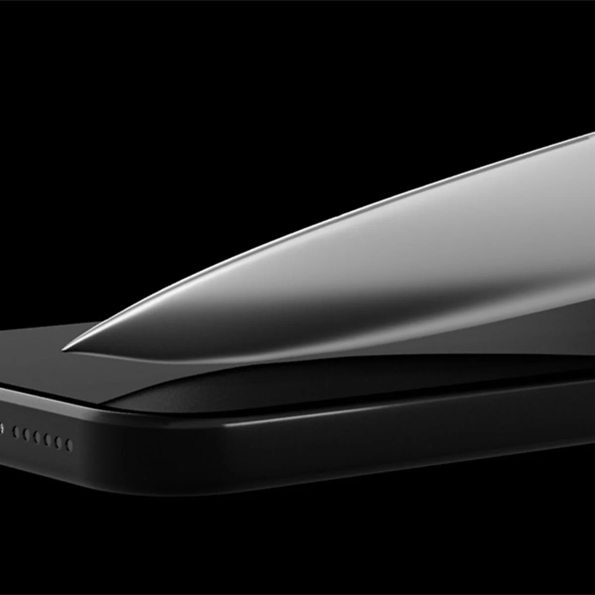 Saphirglas für iPhone 15 Pro Max, Hammer Glass Sapphire Superior, Schwarzer Rahmen - Image 7