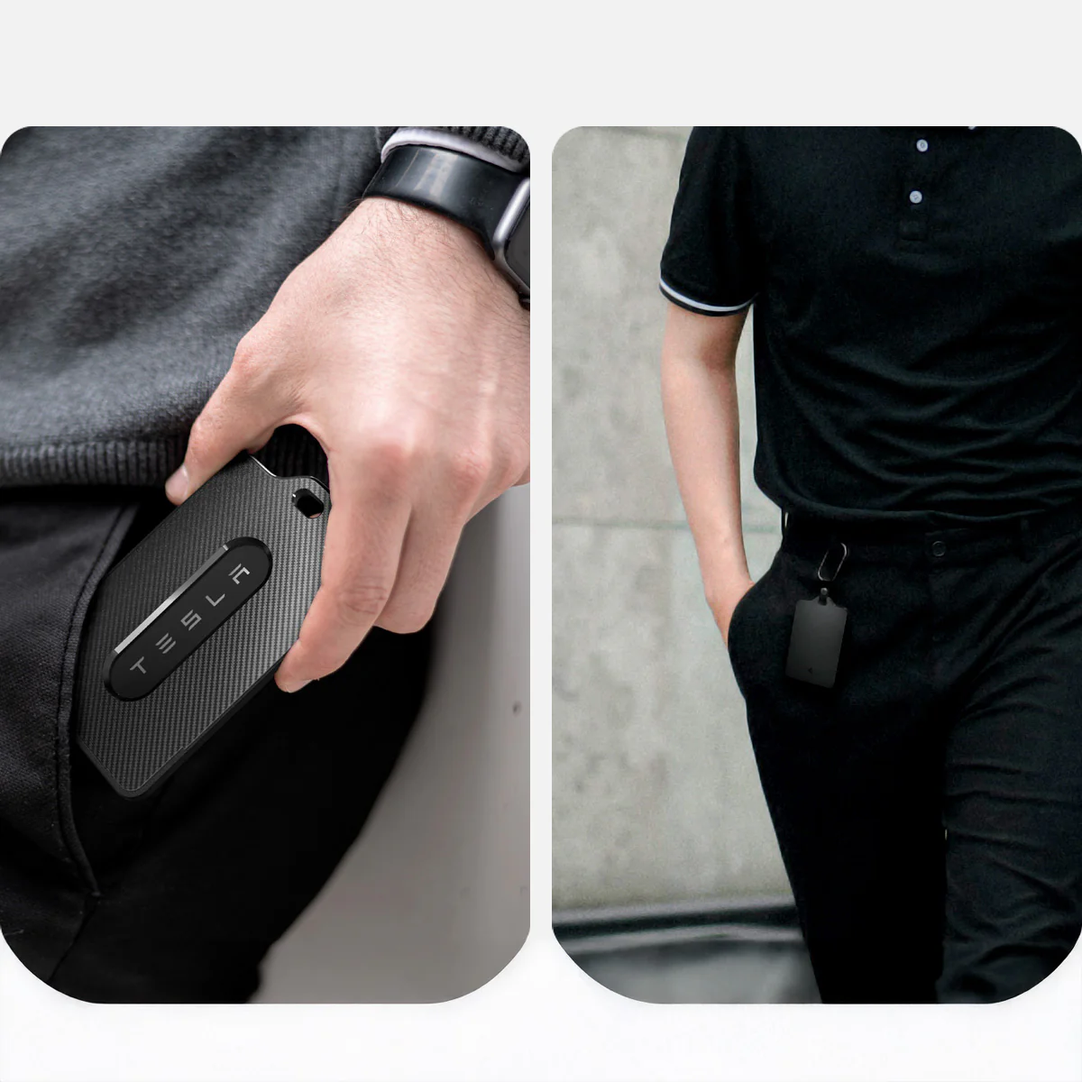 Schlüssel-/Kartenetui für Tesla, Spigen Card Holder Case 2-Pack, Schwarz - Image 10