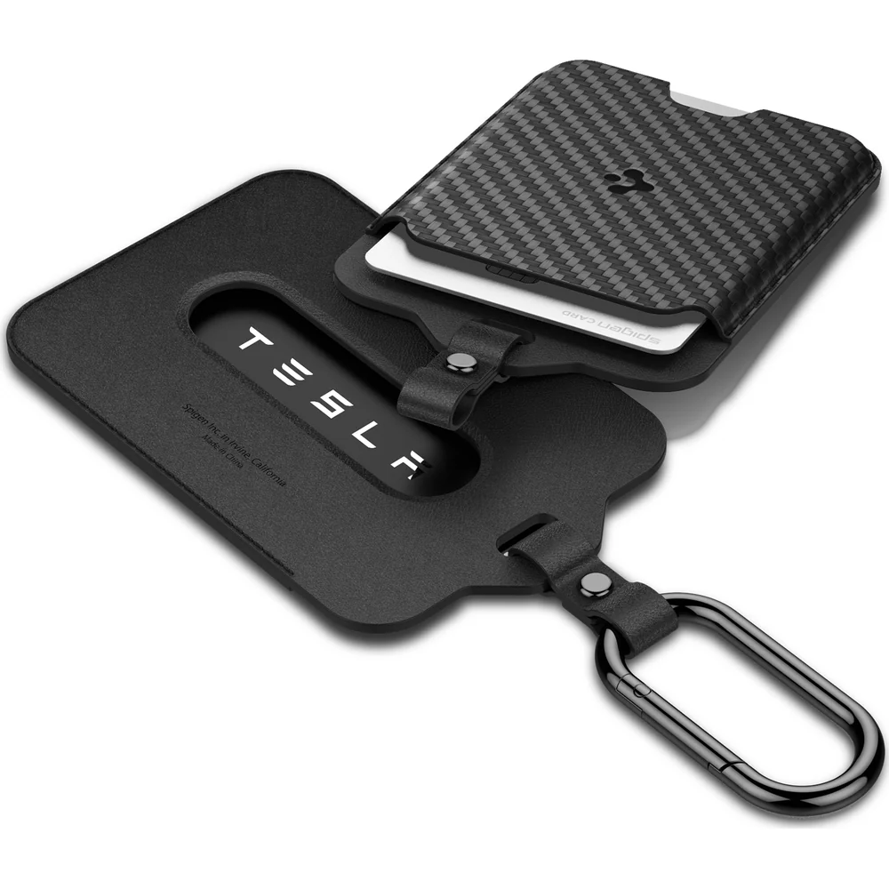 Schlüssel-/Kartenetui für Tesla, Spigen Universal Card Holder Case 2-Pack, Schwarz - Image 4