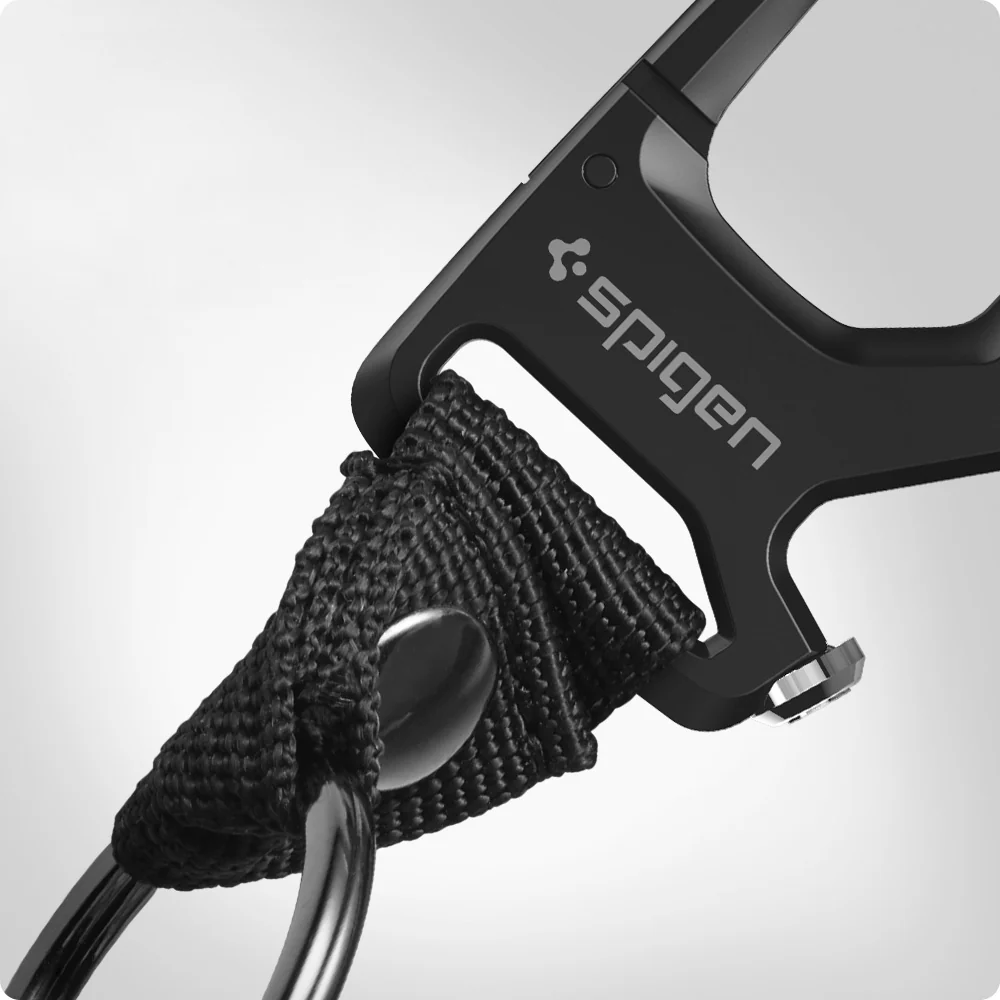 Schlüsselanhänger mit Karabiner und Flaschenöffner, Spigen Carabiner with KeyRing, Schwarz - Image 14