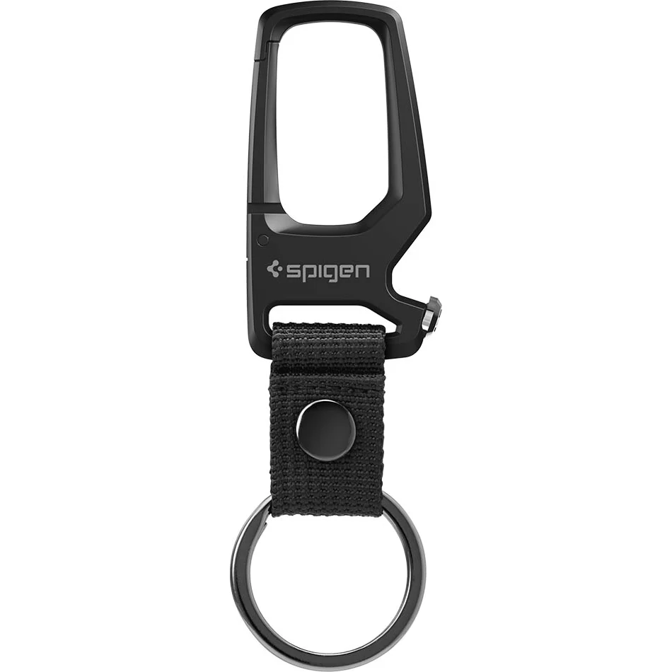 Schlüsselanhänger mit Karabiner und Flaschenöffner, Spigen Carabiner with KeyRing, Schwarz - Image 3