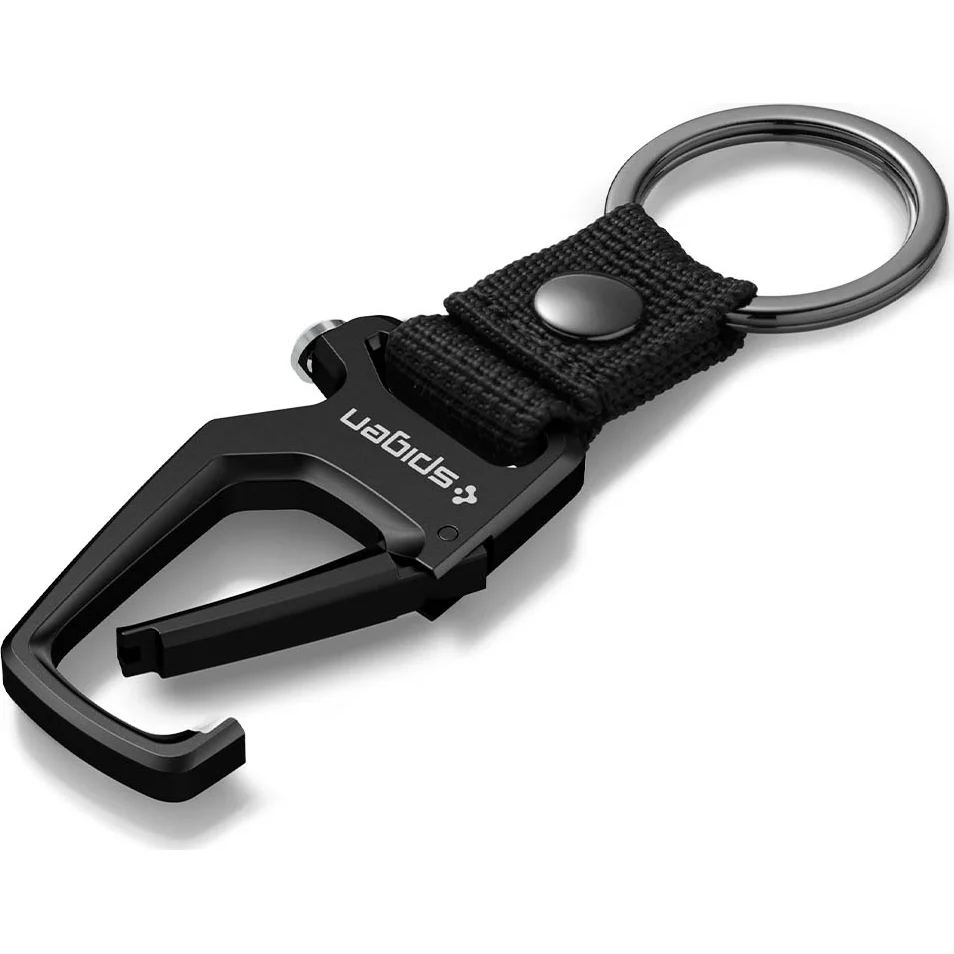 Schlüsselanhänger mit Karabiner und Flaschenöffner, Spigen Carabiner with KeyRing, Schwarz - Image 9