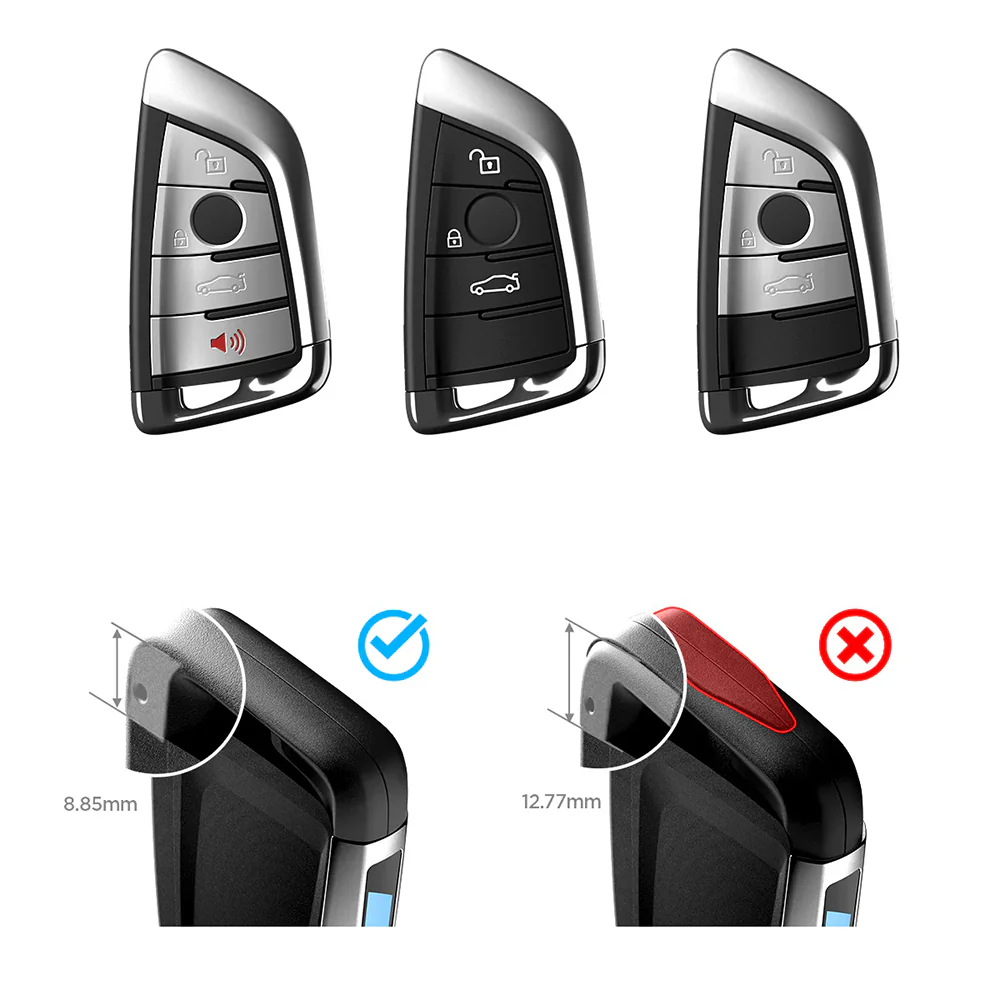 Schlüsselhülle für BMW Smart Key G-Series, Spigen BK100 Key Fob Case, Schwarz mit Carbon-Akzent - Image 11