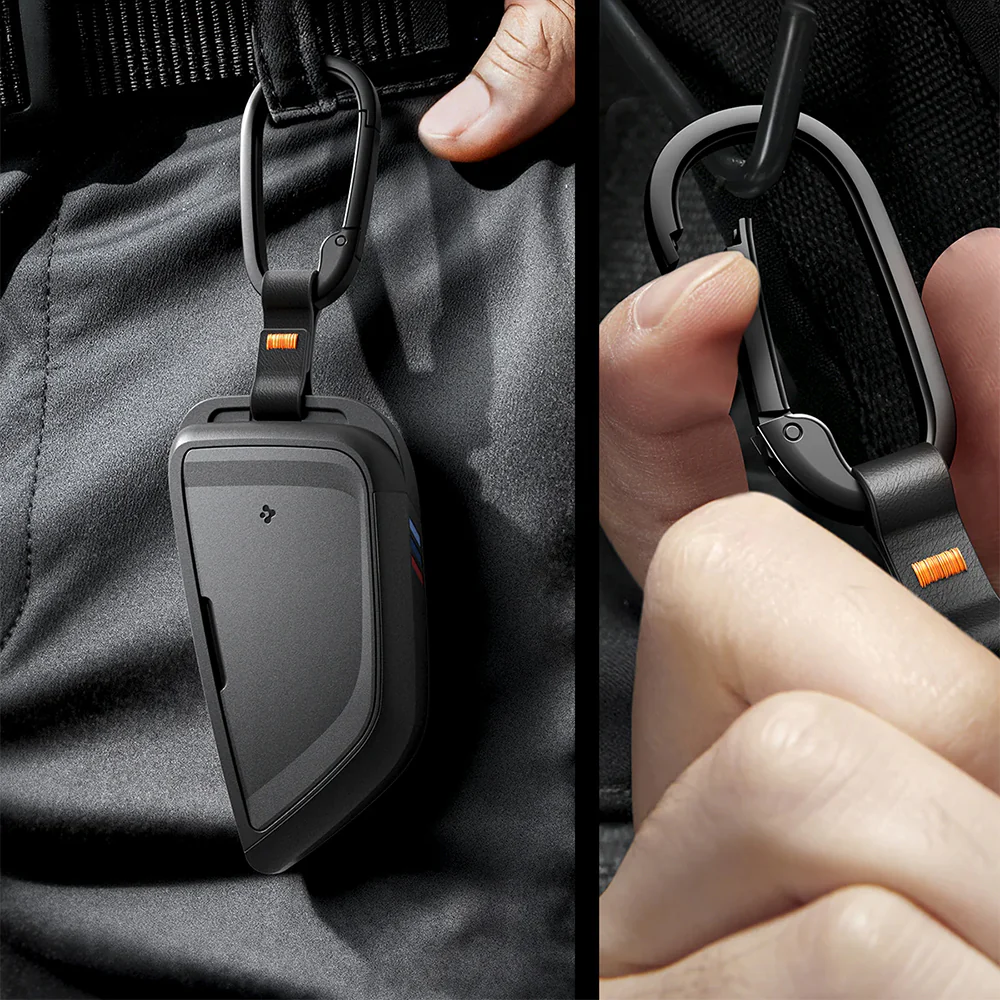 Schlüsselhülle für BMW Smart Key G-Series, Spigen BK100 Key Fob Case, Schwarz mit Carbon-Akzent - Image 7