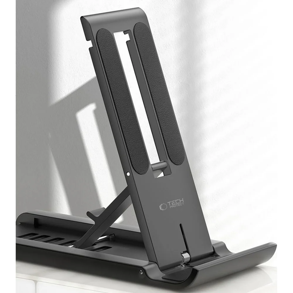 Schreibtischständer für Telefon/Tablet, Tech-Protect Z5 Universal smartphone & tablet Stand, Schwarz - Image 5