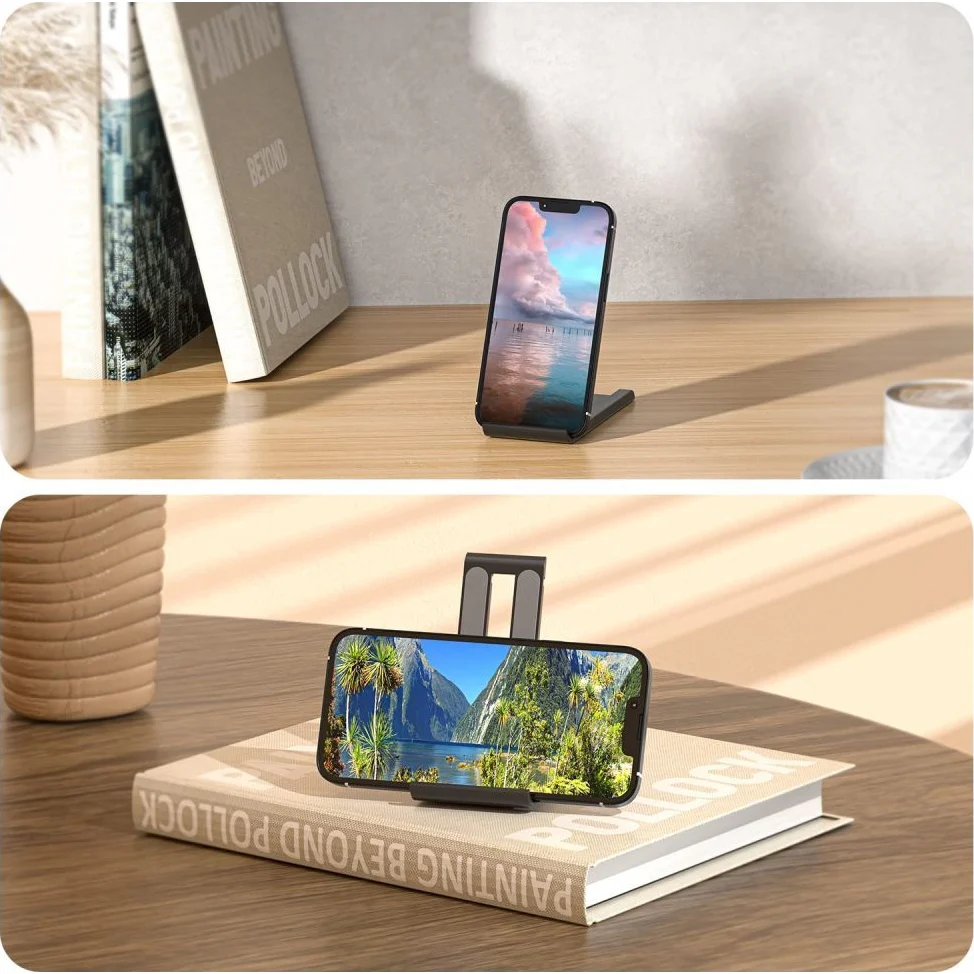 Schreibtischständer für Telefon/Tablet, Tech-Protect Z5 Universal smartphone & tablet Stand, Schwarz - Image 7