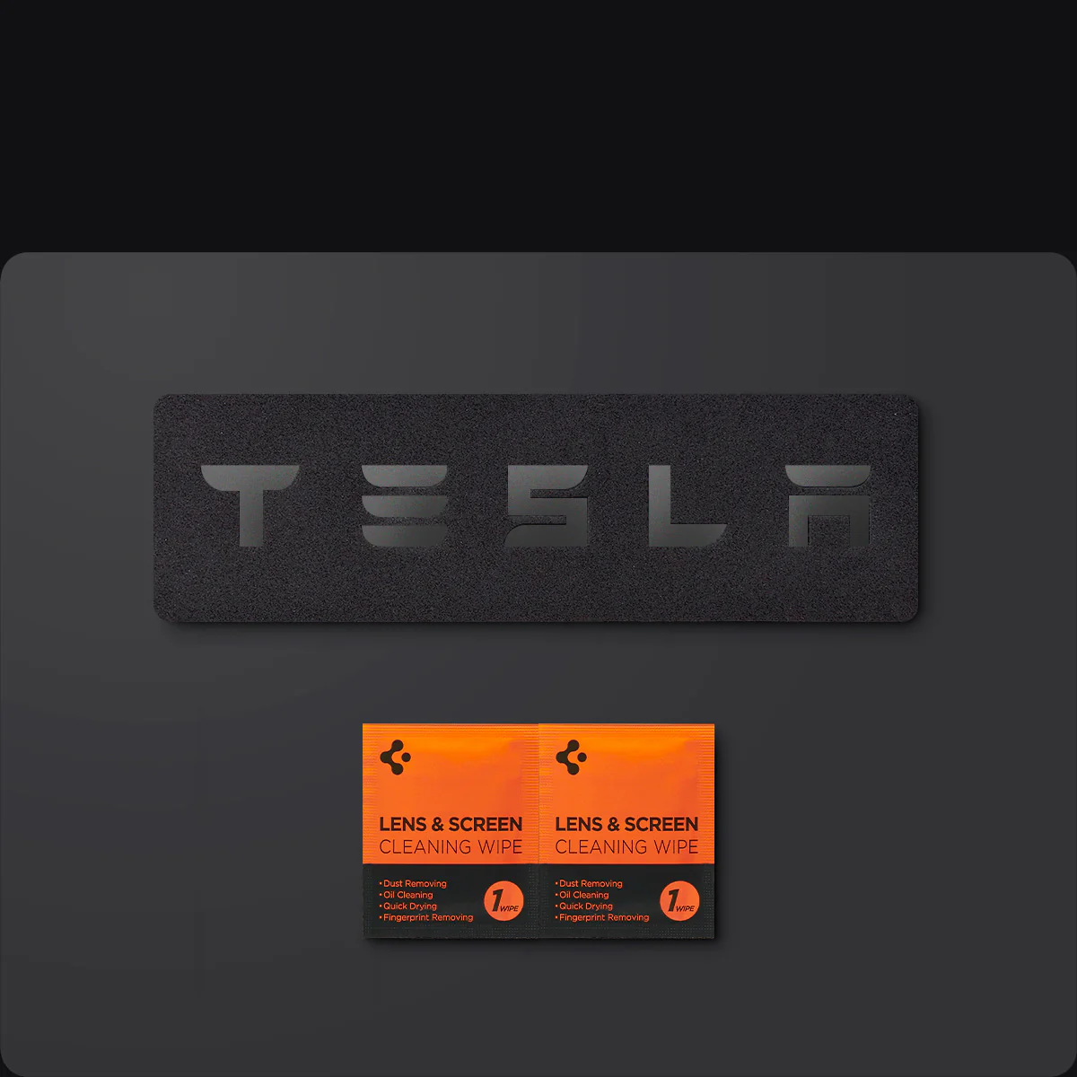 Schutzabdeckung für Heckklappen-Emblem/Markierung für Tesla Model 3 Highland 2024-25, Spigen, Schwarz - Image 13