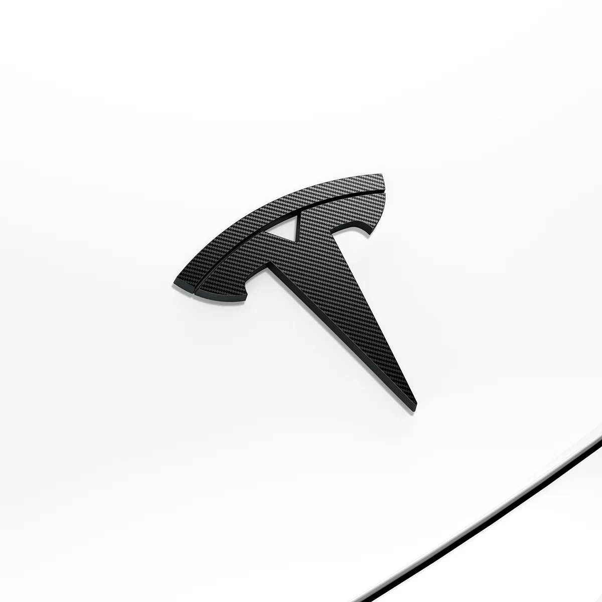 Schutzabdeckung für Motorhaubenemblem/Marker für Tesla Model 3 Highland 2024-25, Spigen, Carbon - Image 2