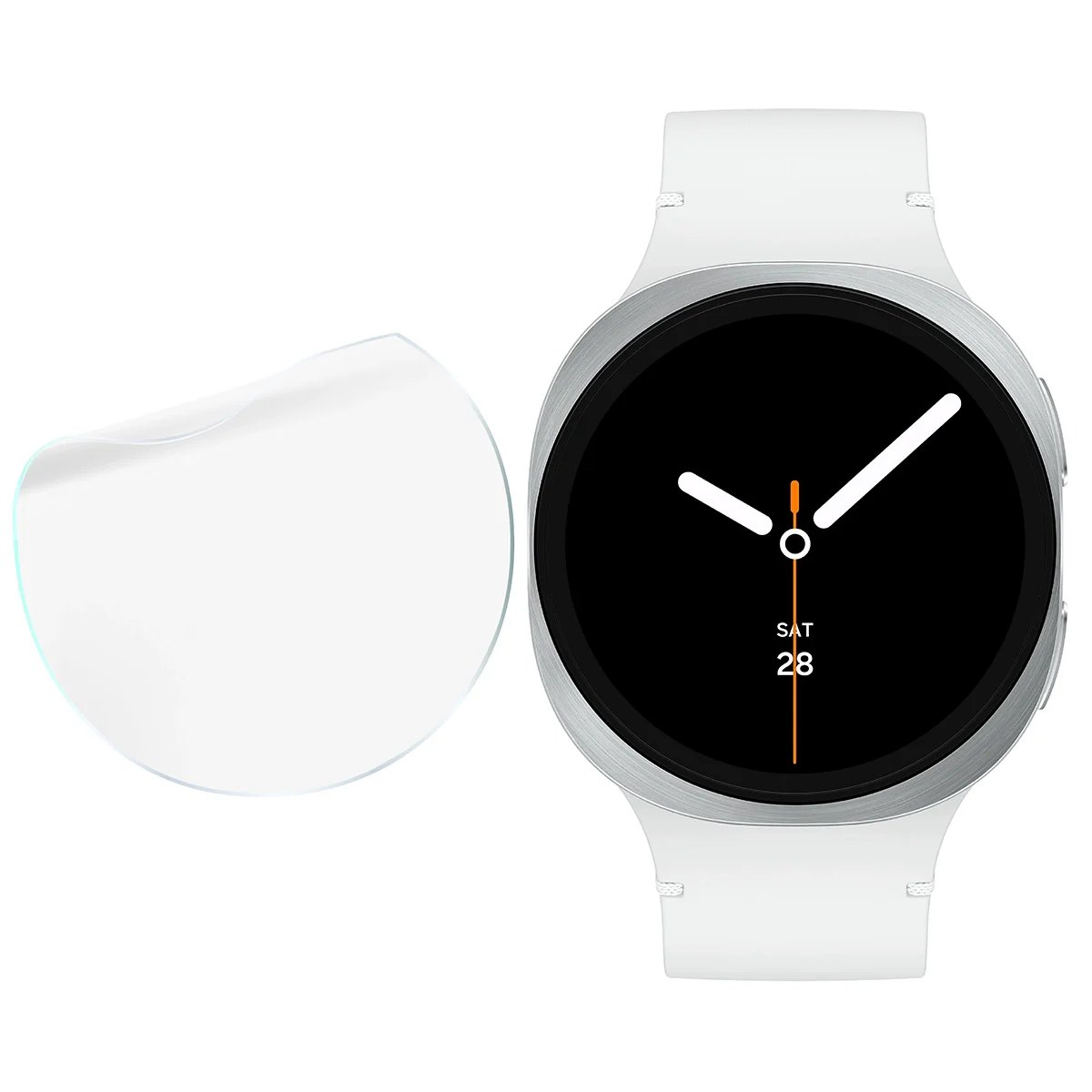 Schutzfolie für den Bildschirm für Galaxy Watch 8 / 7 / FE / 6 / 5 / 4 40 mm, Bizon Watch HydroFlex, 3 Stück - Image 4