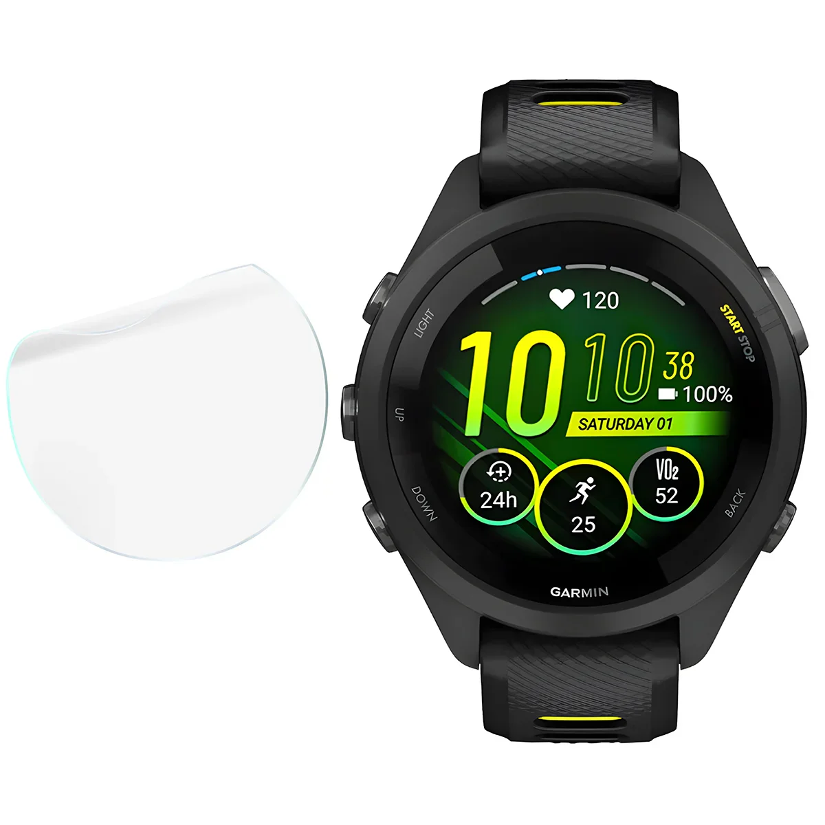 Schutzfolie für den Bildschirm für Garmin Forerunner 265S, Bizon Watch HydroFlex, 3 Stück - Image 4