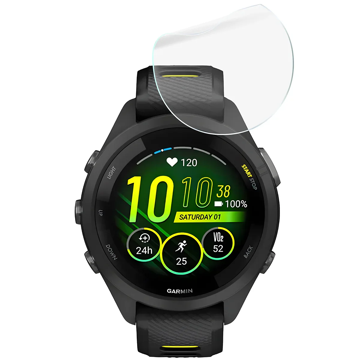 Schutzfolie für den Bildschirm für Garmin Forerunner 265S, Bizon Watch HydroFlex, 3 Stück - Image 5