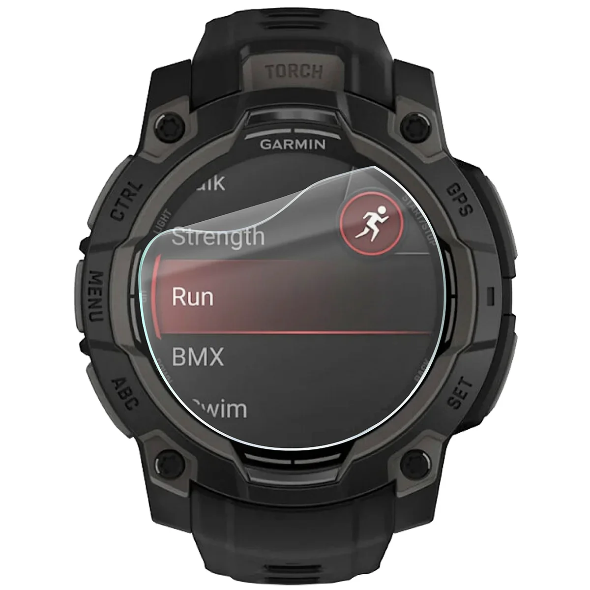 Schutzfolie für den Bildschirm für Garmin Instinct 3 45 mm AMOLED, Bizon Watch HydroFlex, 3 Stück - Image 2