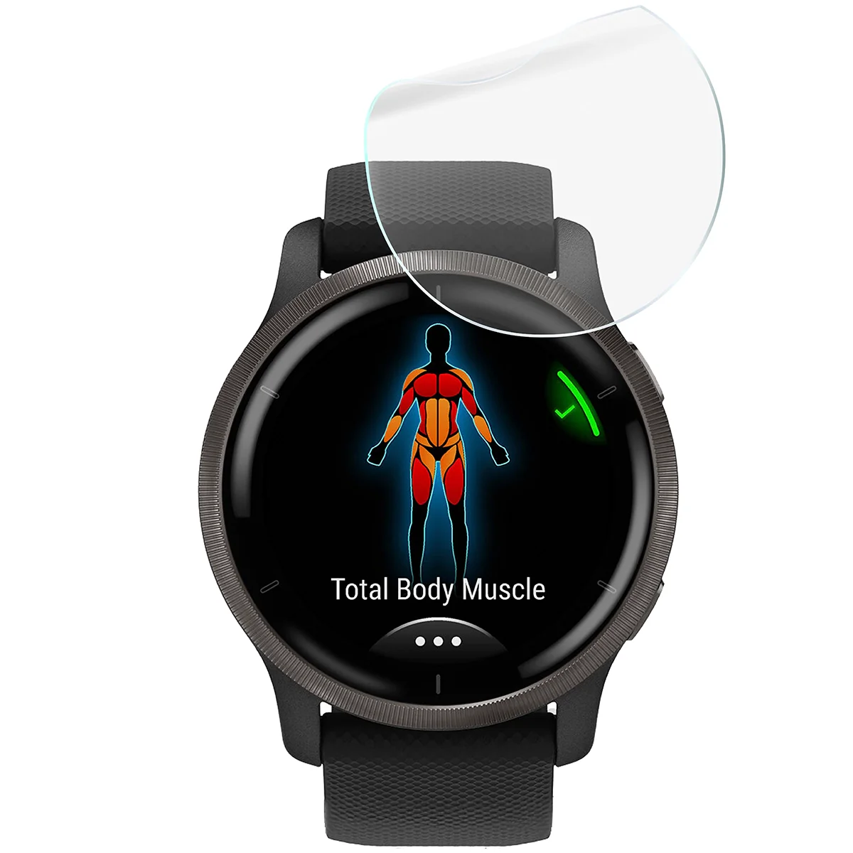 Schutzfolie für den Bildschirm für Garmin Venu 2, Bizon Watch HydroFlex, 3 Stück - Image 5