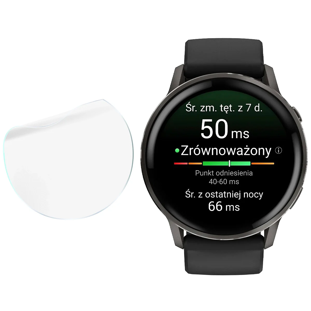 Schutzfolie für den Bildschirm für Garmin Venu 4 45 mm, Bizon Watch HydroFlex, 3 Stück - Image 4
