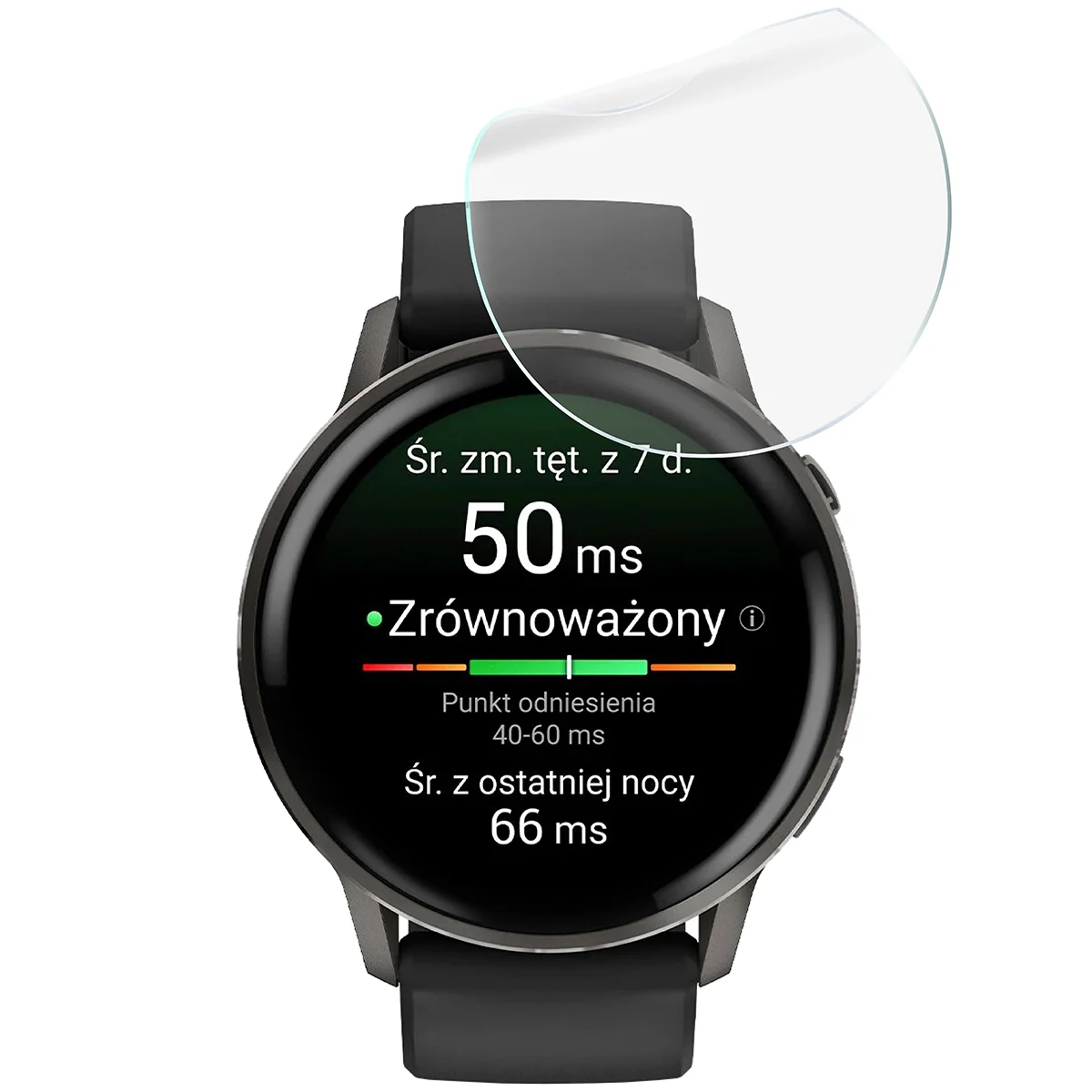 Schutzfolie für den Bildschirm für Garmin Venu 4 45 mm, Bizon Watch HydroFlex, 3 Stück - Image 5