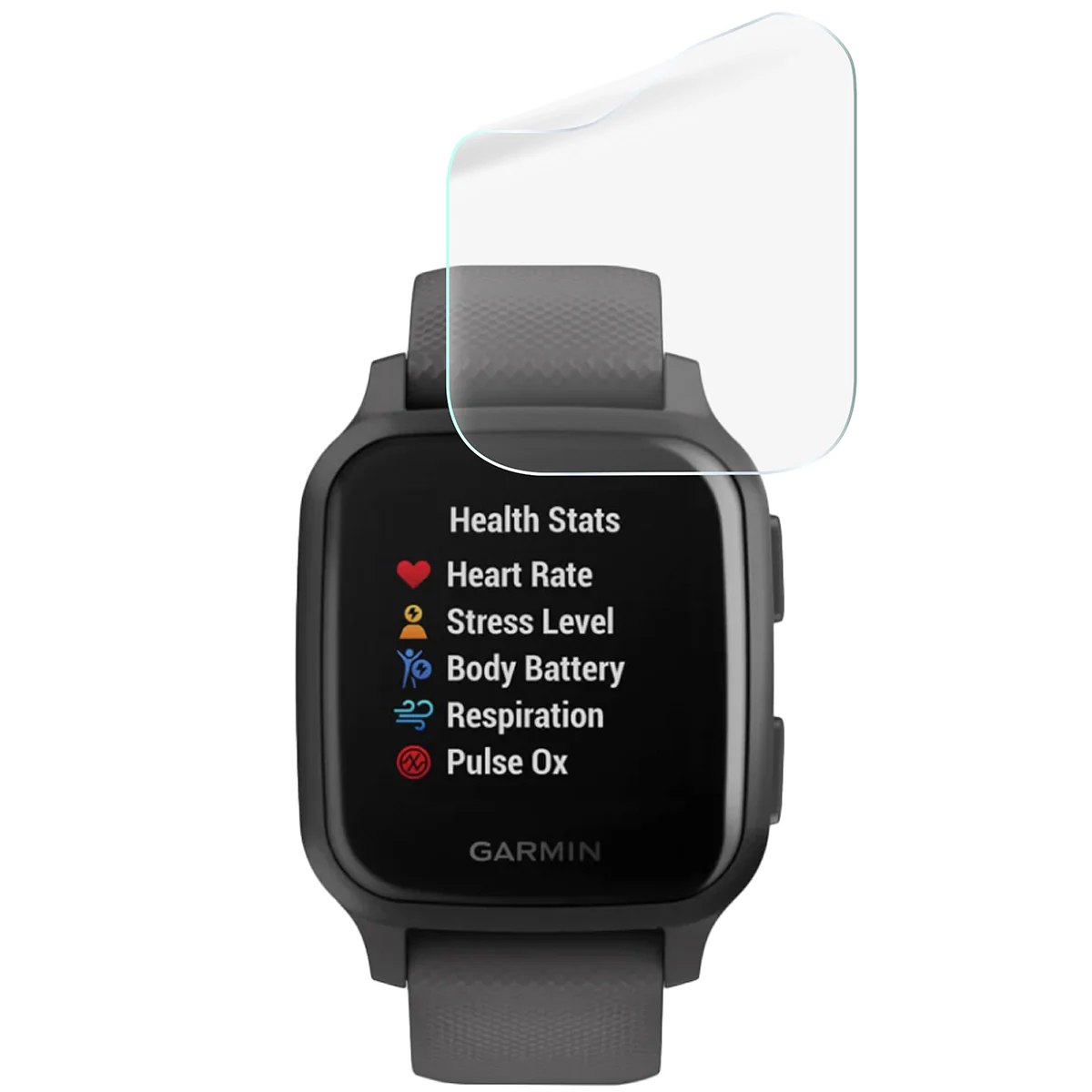 Schutzfolie für den Bildschirm für Garmin Venu Sq, Bizon Watch HydroFlex, 3 Stück - Image 5