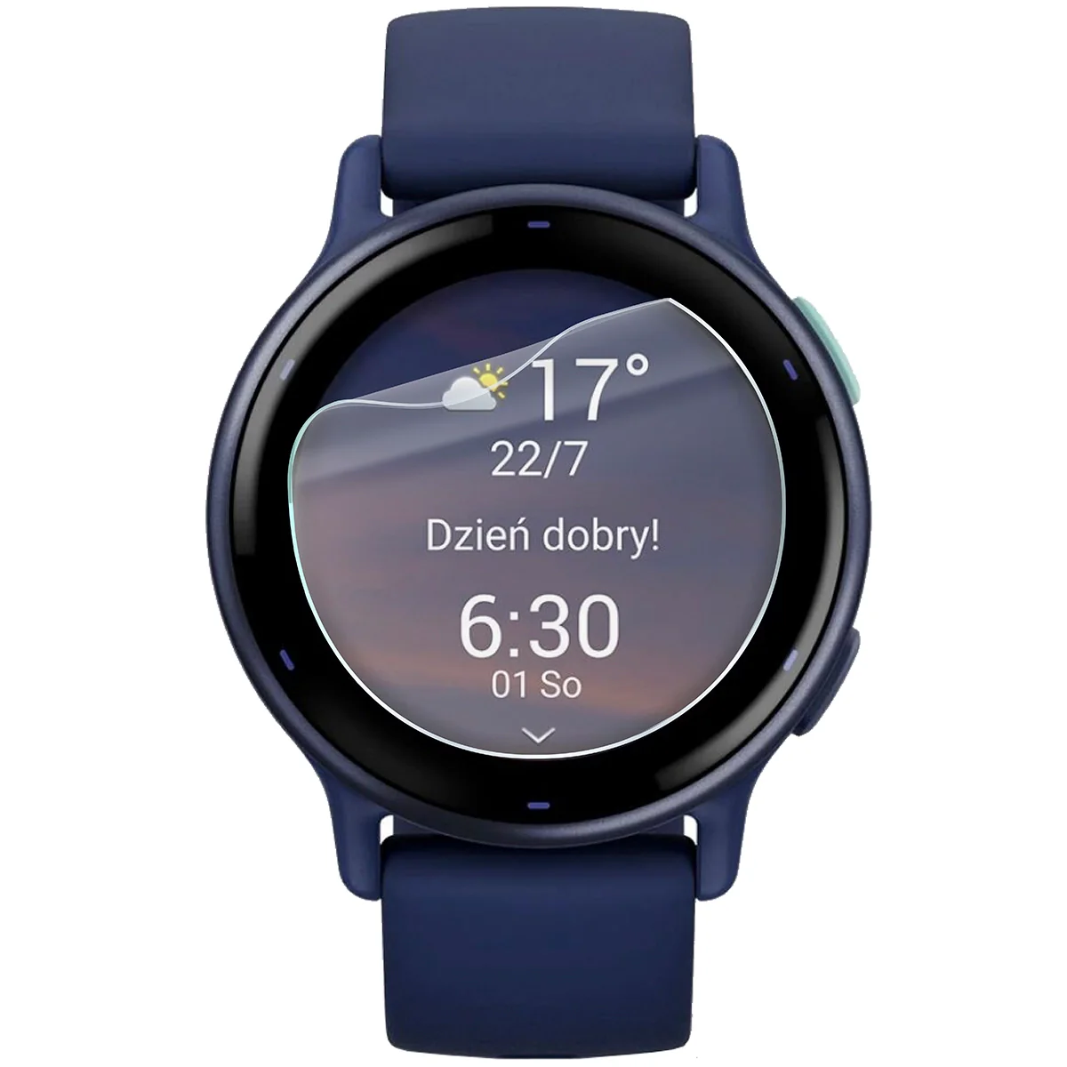 Schutzfolie für den Bildschirm für Garmin Vivoactive 5, Bizon Watch HydroFlex, 3 Stück - Image 2