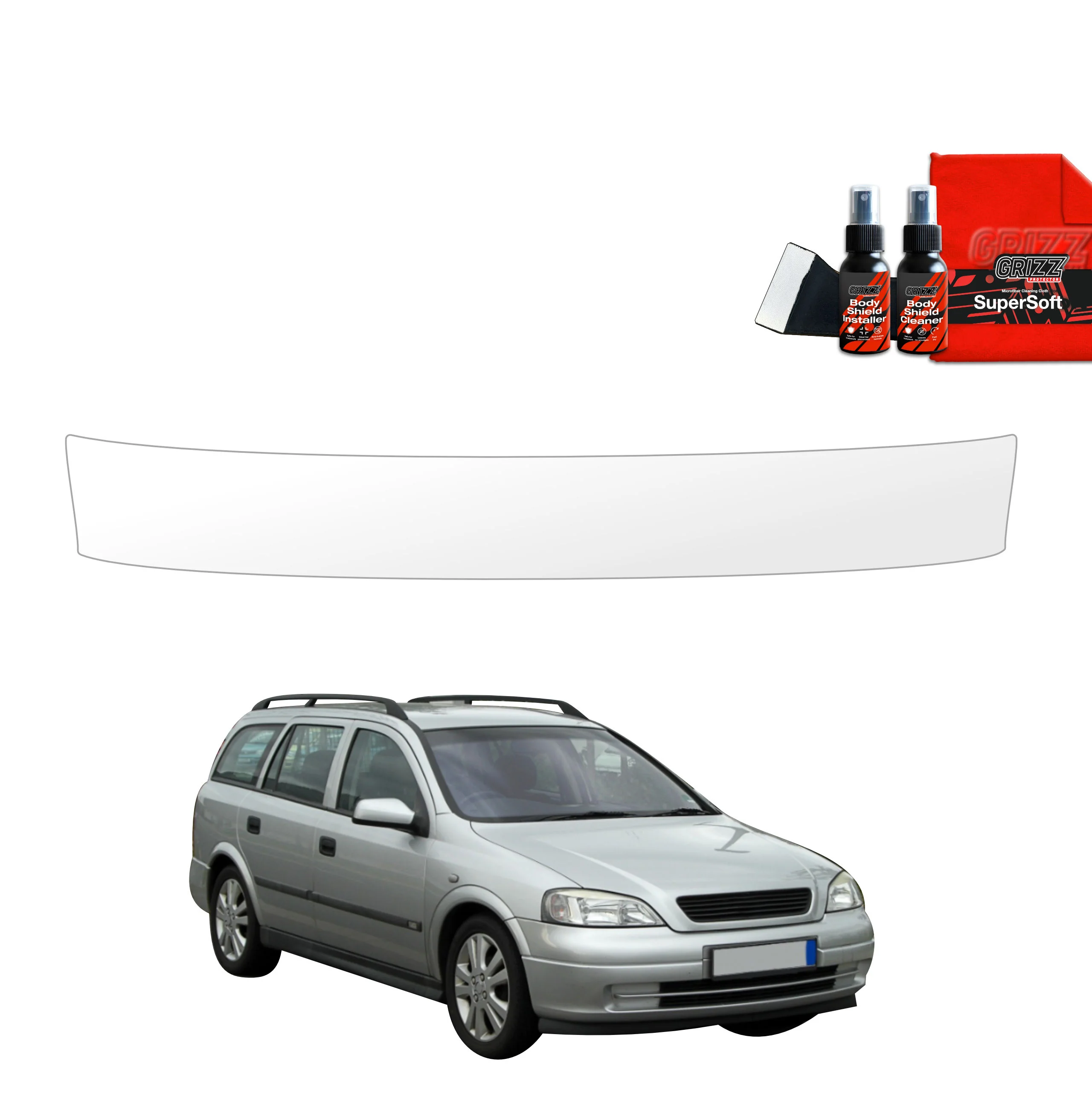 Schutzfolie Grizz Protector für Ladekante - Opel Astra G Kombi (1998-2009)