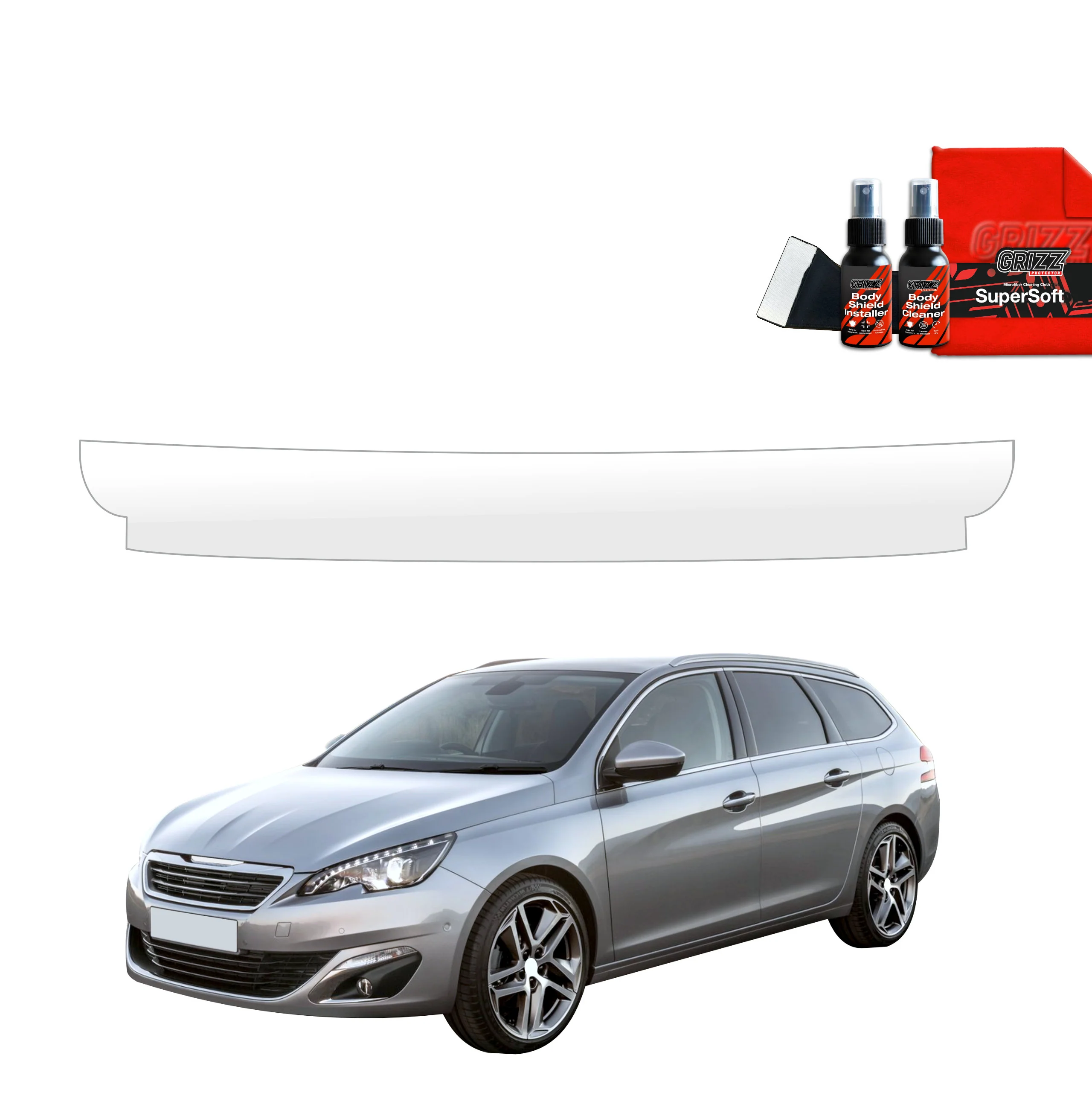 Schutzfolie Grizz Protector für Ladekante - Peugeot 308 Kombi (2013-2021)