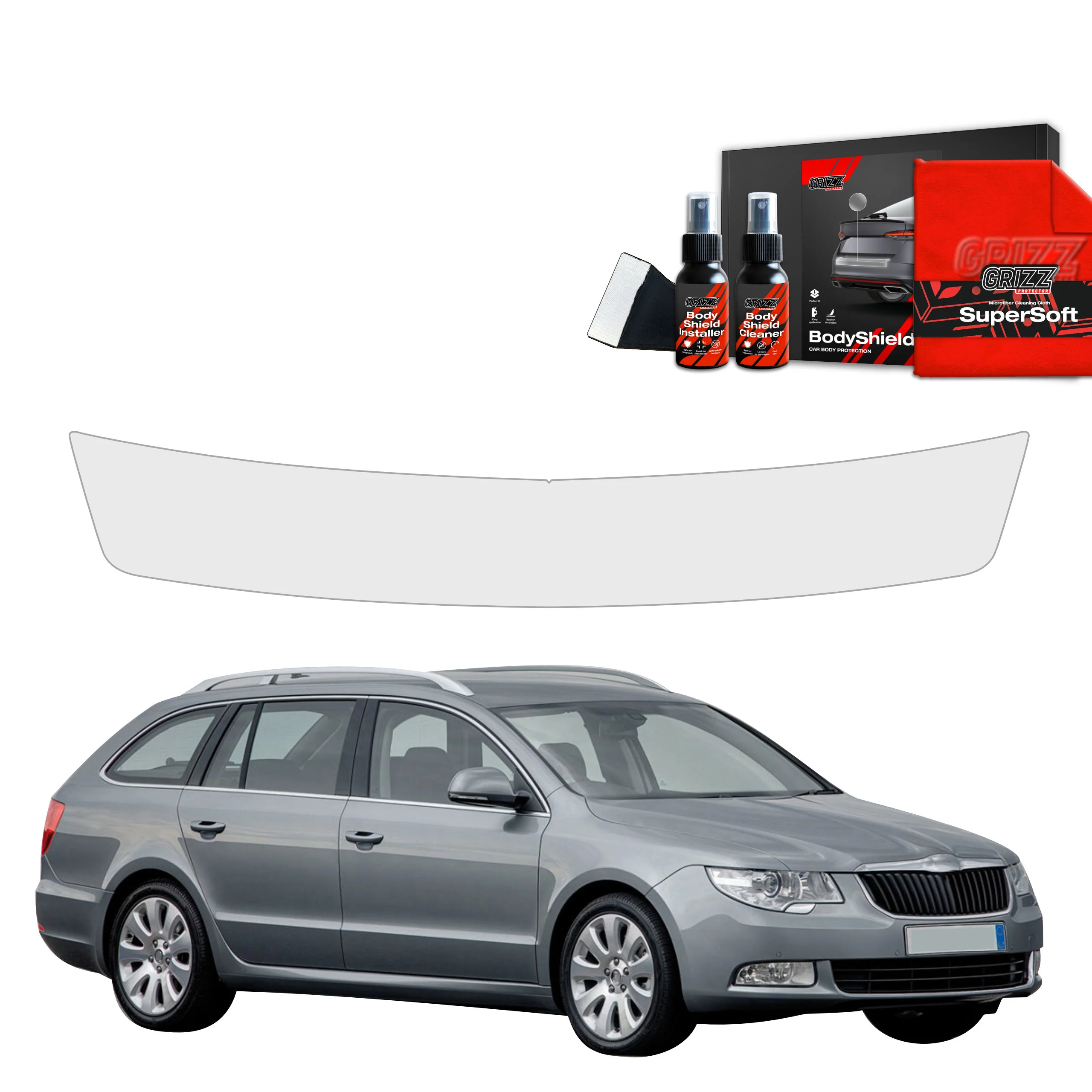 Schutzfolie Grizz Protector für Ladekante - Skoda Superb 2 Kombi (2009-2013)
