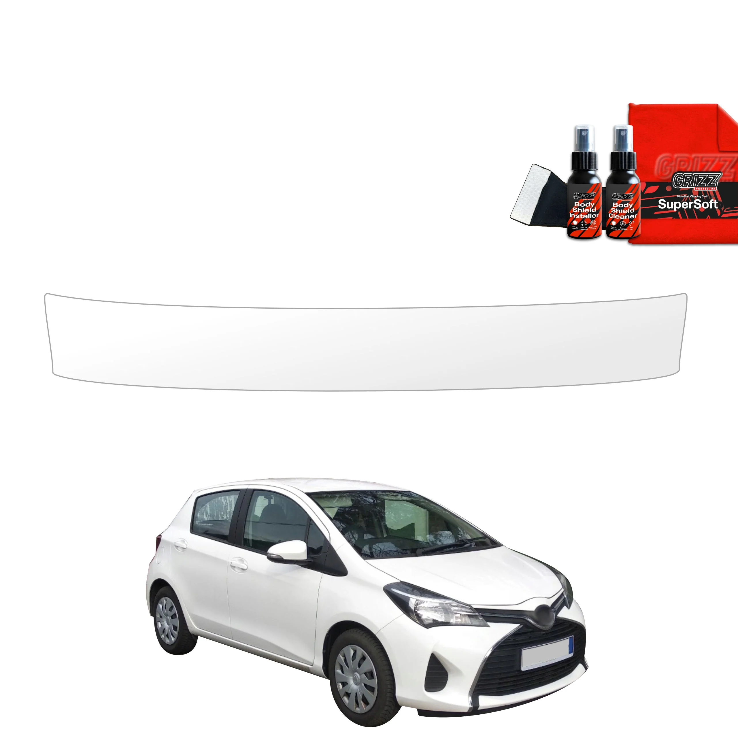 Schutzfolie Grizz Protector für Ladekante - Toyota Yaris (2011-2016)