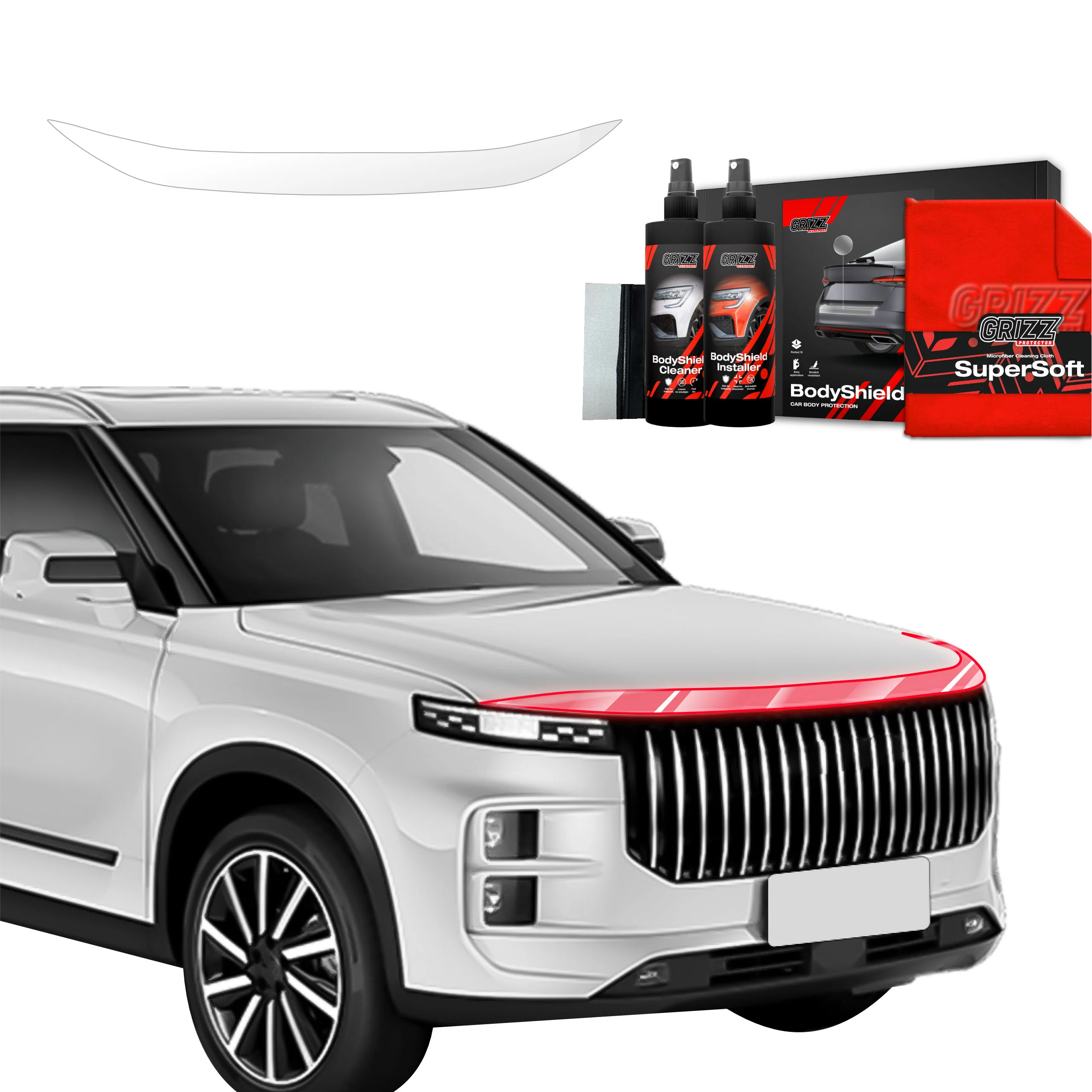 Schutzfolie Grizz Protector für Motorhaube - Jaecoo J7 (2024-2025)