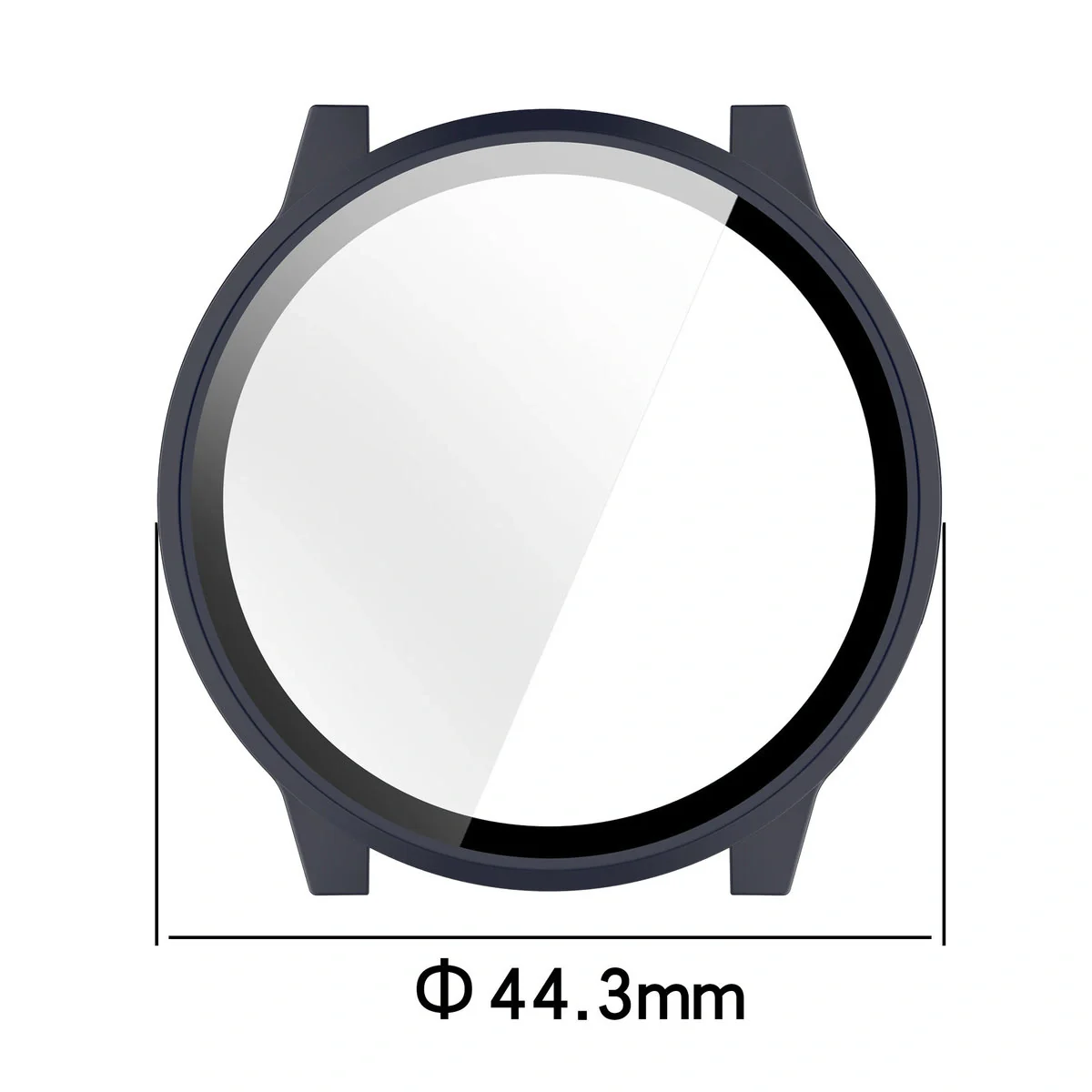 Schutzhülle mit Glas für Garmin Venu 4 41 mm, Bizon Case Watch Adamo, Dunkelblau - Image 2
