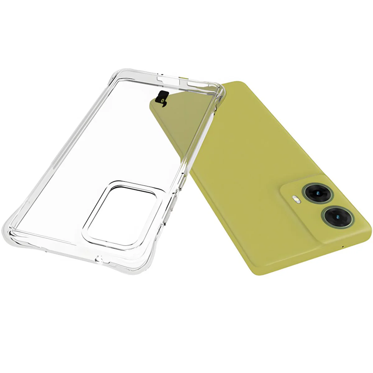 Schutzhülle + 2x Folie für Motorola Moto G85 5G, Bizon Case Clear Pack, Transparent - Image 6