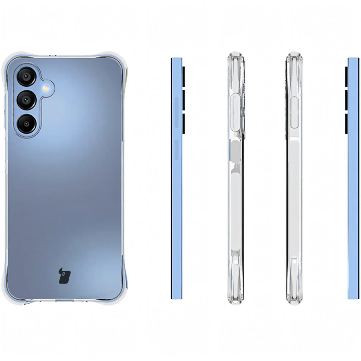 Schutzhülle + 2x gehärtetes Glas für Galaxy A16 4G/5G, Bizon Case Clear Pack, Transparent - Image 4