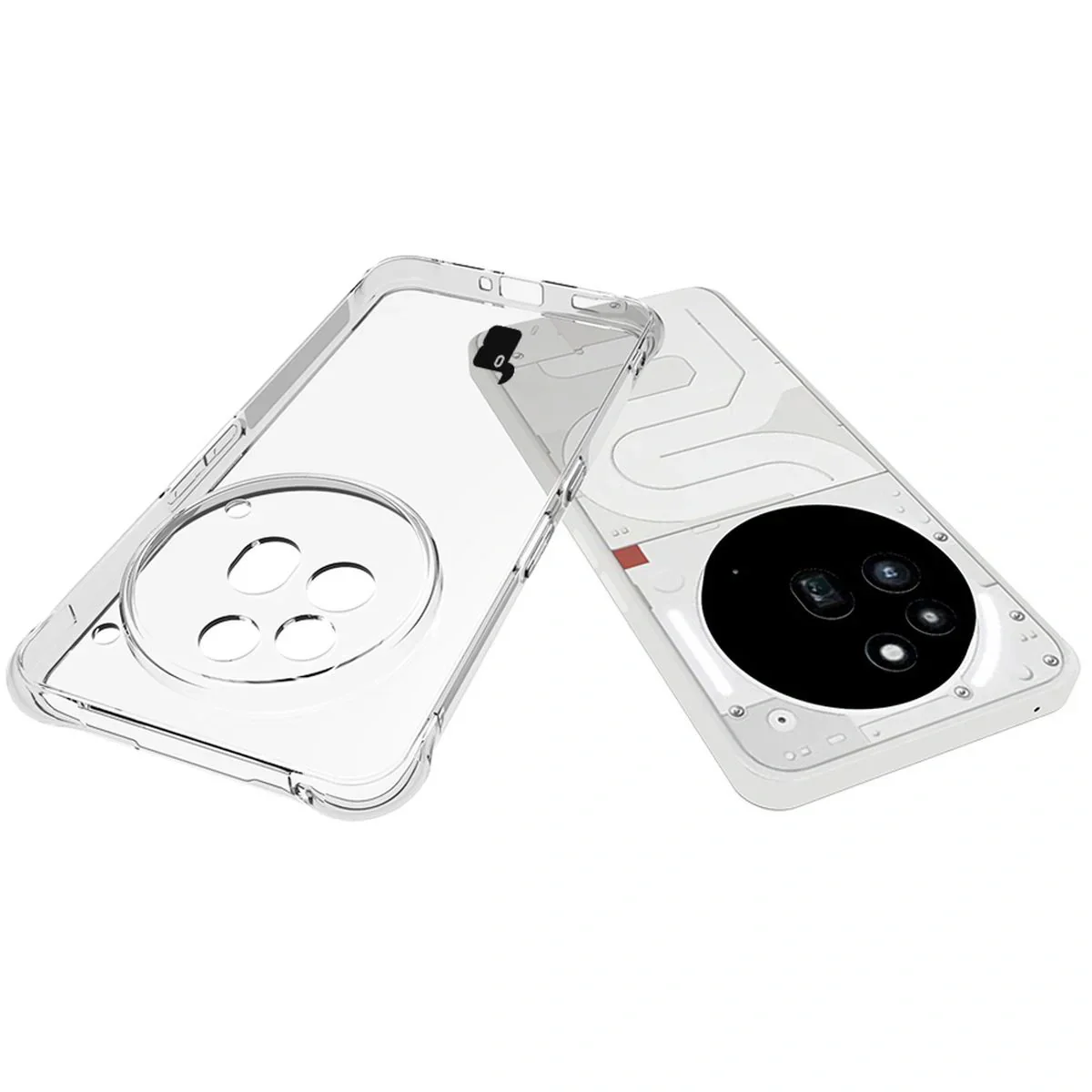 Schutzhülle + 2x gehärtetes Glas für Nothing Phone (3a) Pro, Bizon Case Clear Pack, Transparent - Image 5