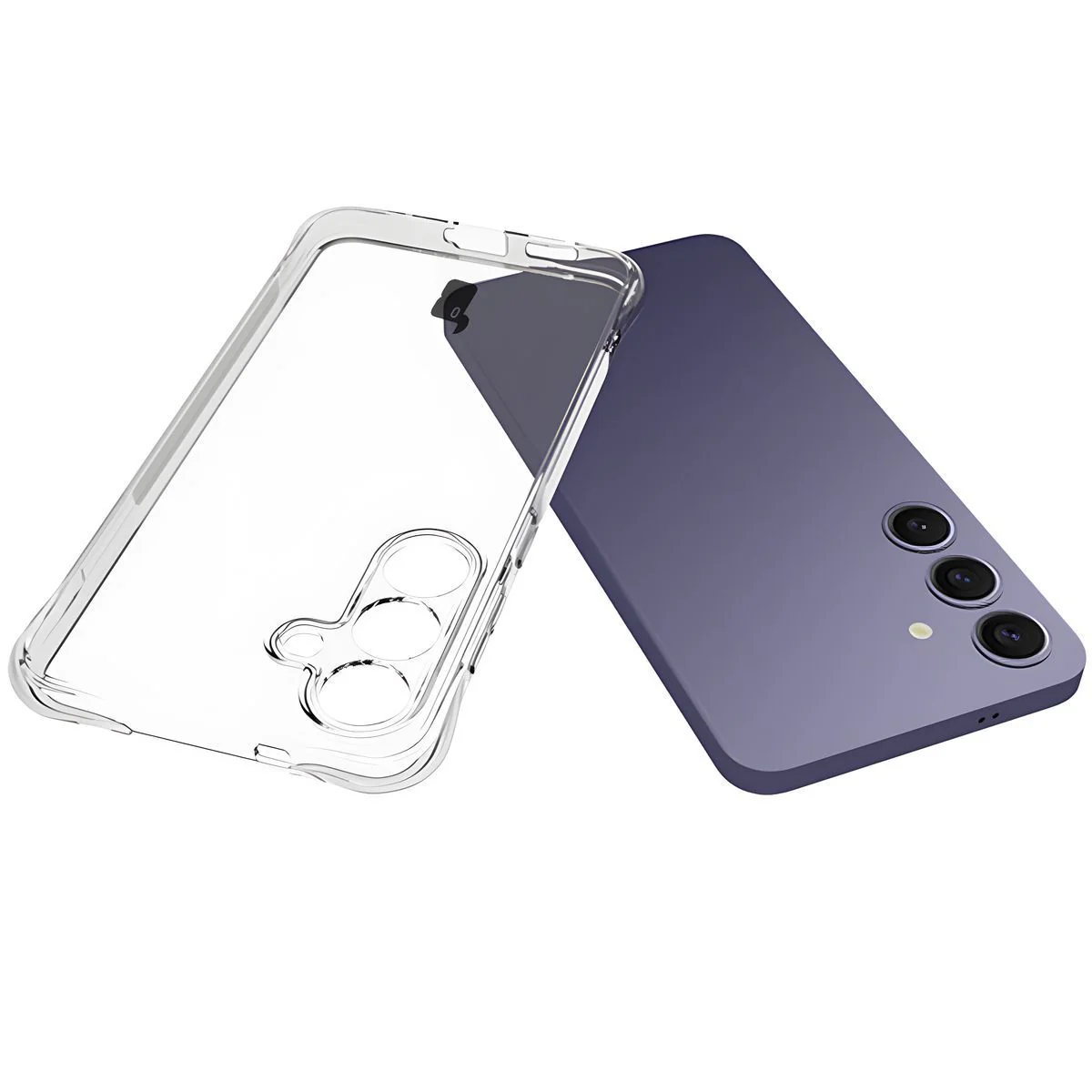 Schutzhülle + 2x gehärtetes Glas für Galaxy S25 Plus, Bizon Case Clear Pack, Transparent - Image 5