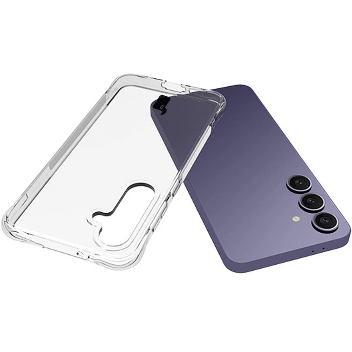 Schutzhülle + 2x gehärtetes Glas + Kameraschutz für Galaxy S24 FE, Bizon Case Clear Pack, Transparent - Image 5