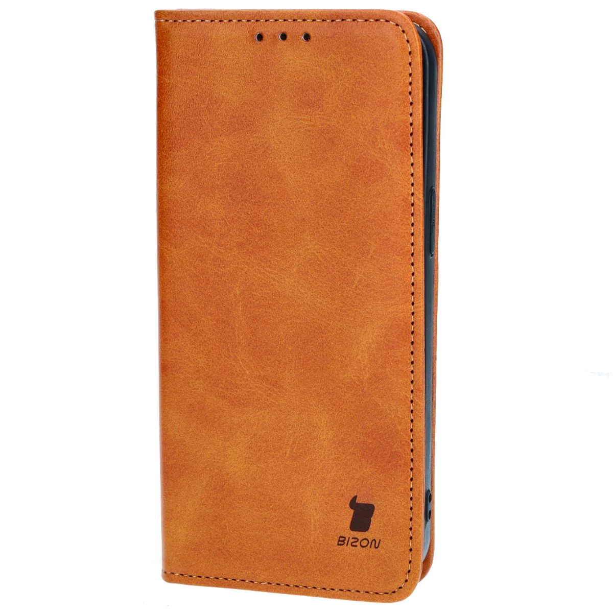 Handyhülle mit Klappe für iPhone 14 Pro Max, Bizon Case Pocket Pro, Braun - Image 3