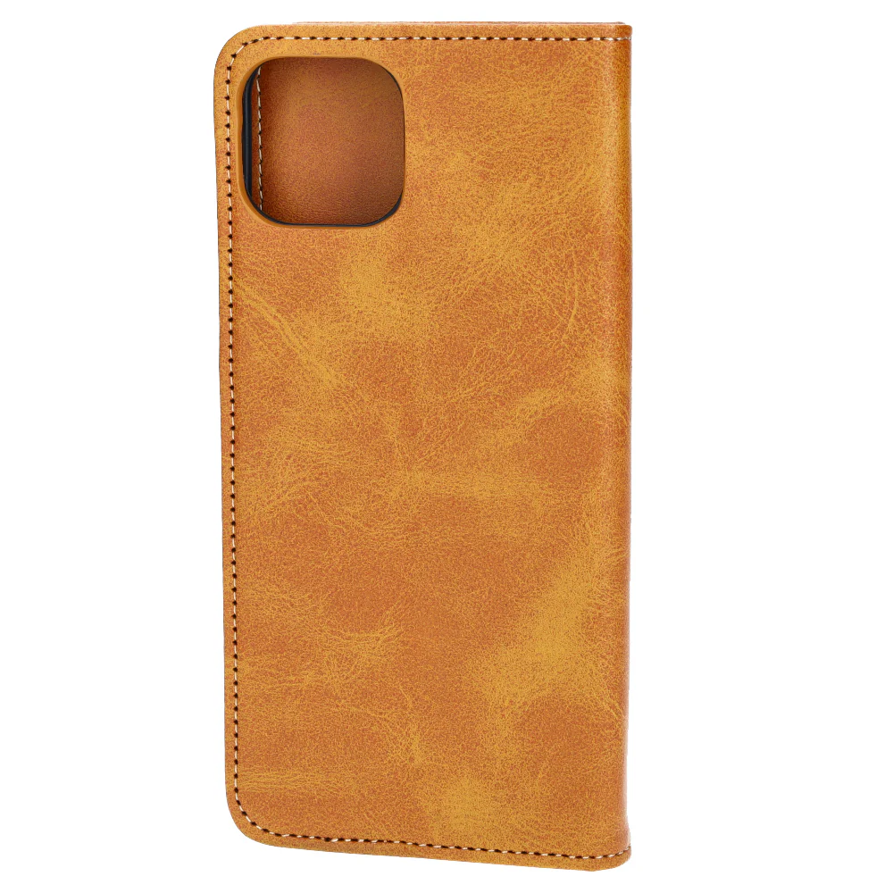 Handyhülle mit Klappe für iPhone 15 Plus, Bizon Case Pocket Pro, Braun - Image 4