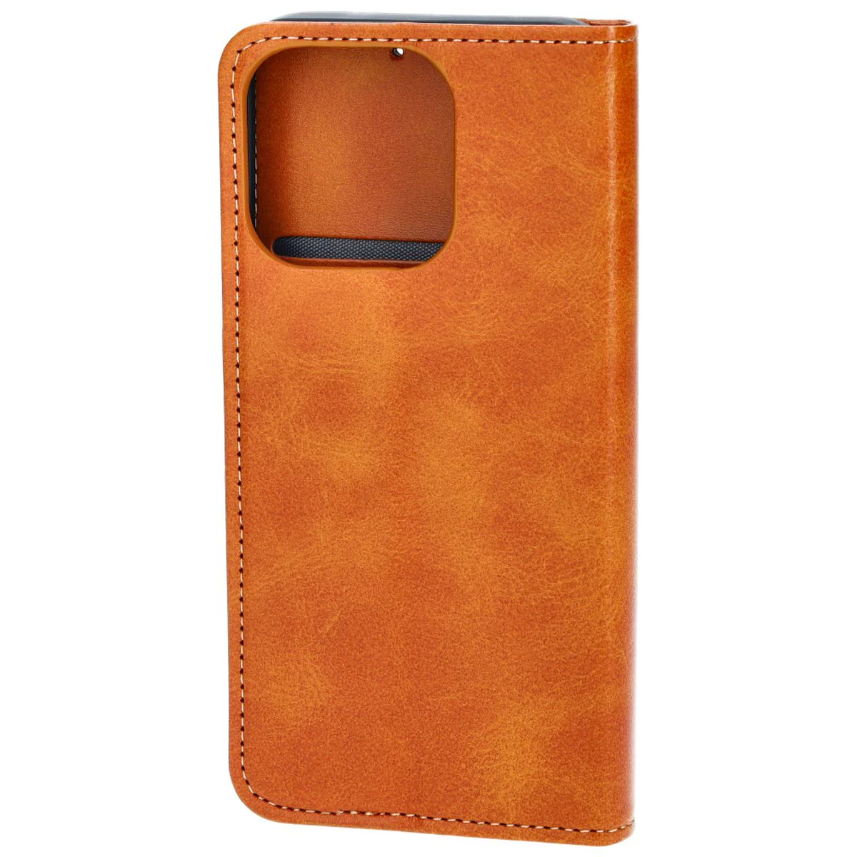 Handyhülle mit Klappe für iPhone 15 Pro, Bizon Case Pocket Pro, Braun - Image 4
