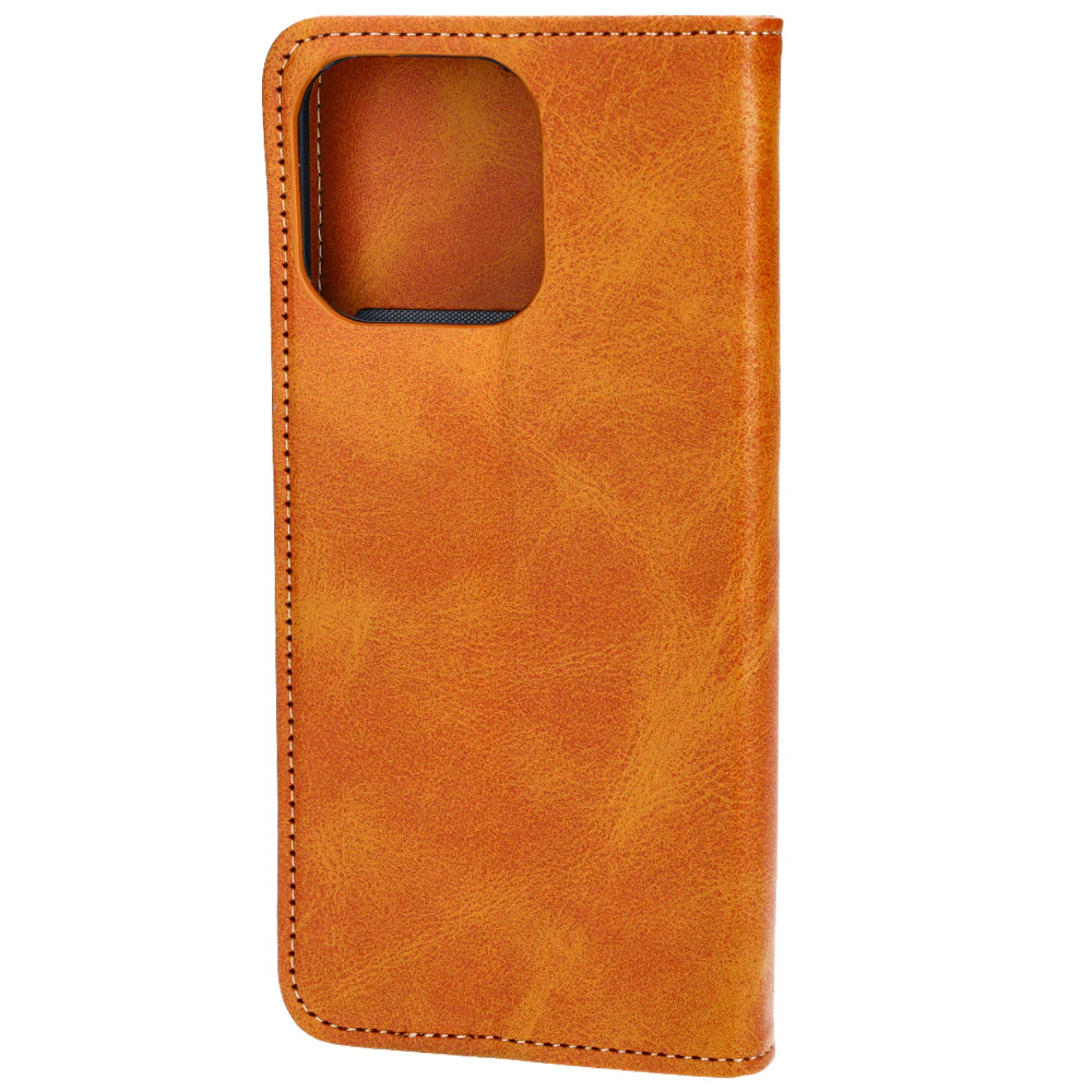 Handyhülle mit Klappe für iPhone 15 Pro Max, Bizon Case Pocket Pro, Braun - Image 4