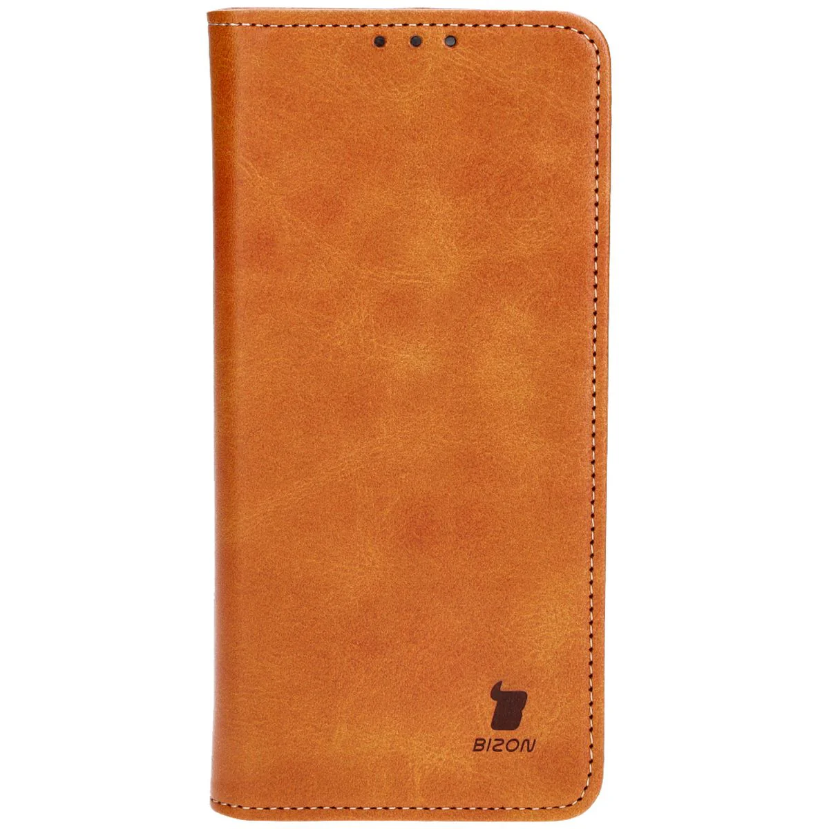 Handyhülle mit Klappe für Motorola Moto G14, Bizon Case Pocket Pro, Braun - Image 2