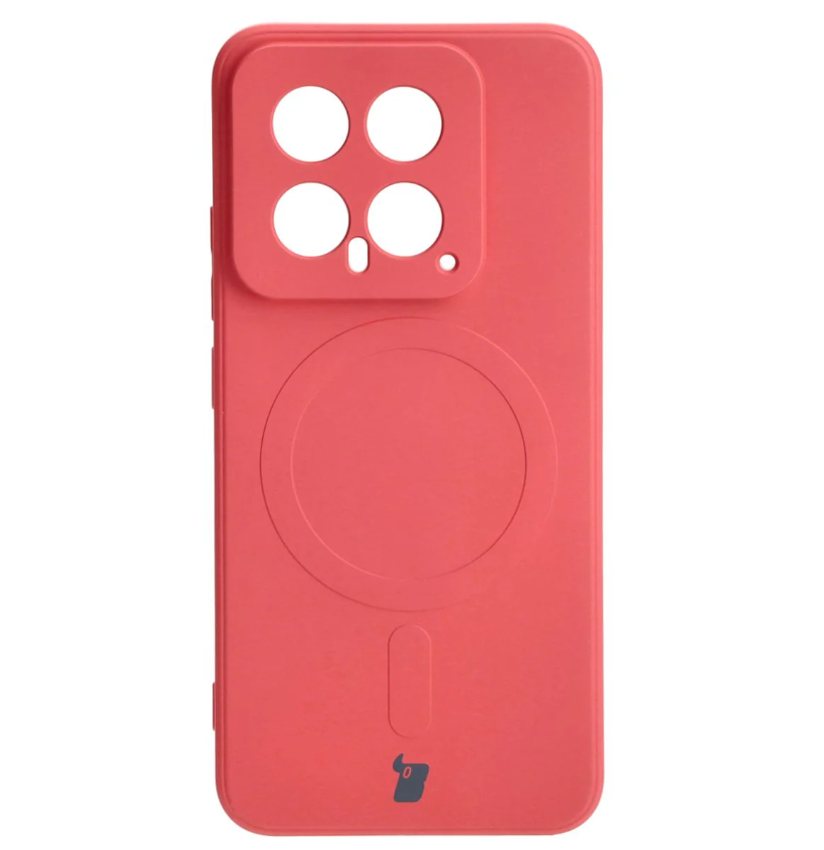 Schutzhülle für Xiaomi 14, Bizon Case Silicone Magnetic Sq, Dunkelrosa - Image 2