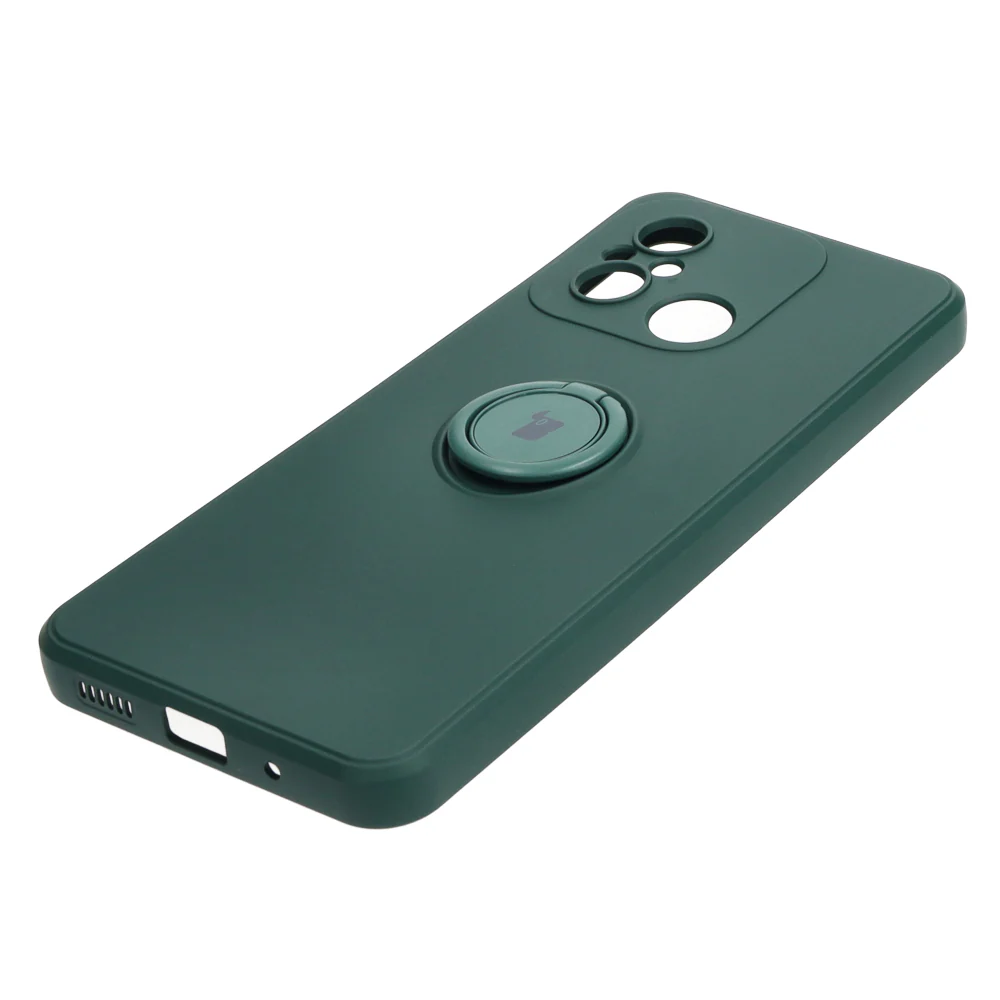 Schutzhülle Bizon Case Silicone Ring Sq für Xiaomi Redmi 12C, Dunkelgrün - Image 3
