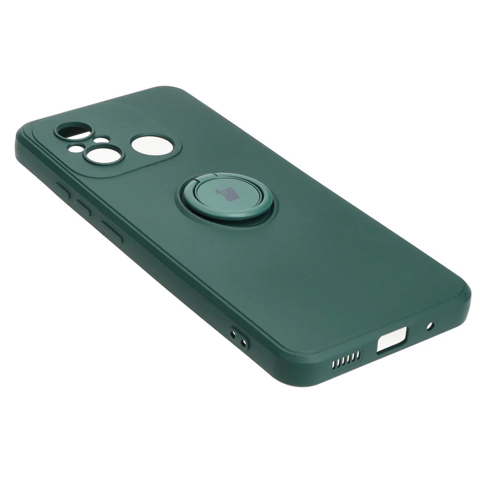 Schutzhülle Bizon Case Silicone Ring Sq für Xiaomi Redmi 12C, Dunkelgrün - Image 4