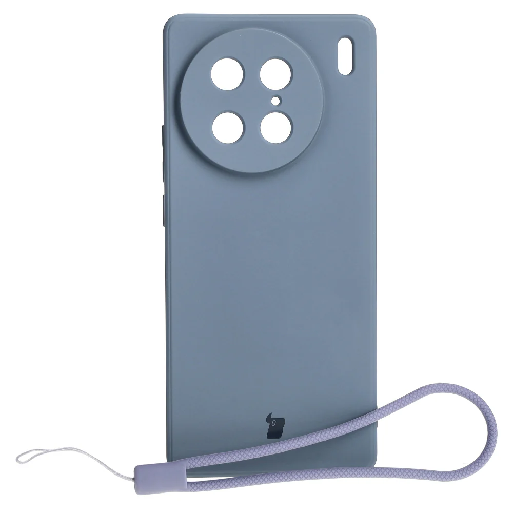Schutzhülle Bizon Case Silicone Sq für VIVO X90 Pro, Grau