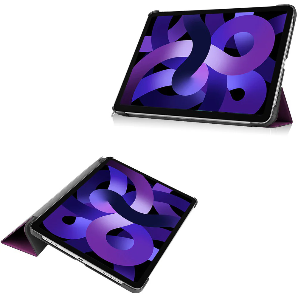 Schutzhülle Bizon Case Tab Croc für iPad Air 11" / 10.9" 2020-2026, Dunkelviolett - Image 2