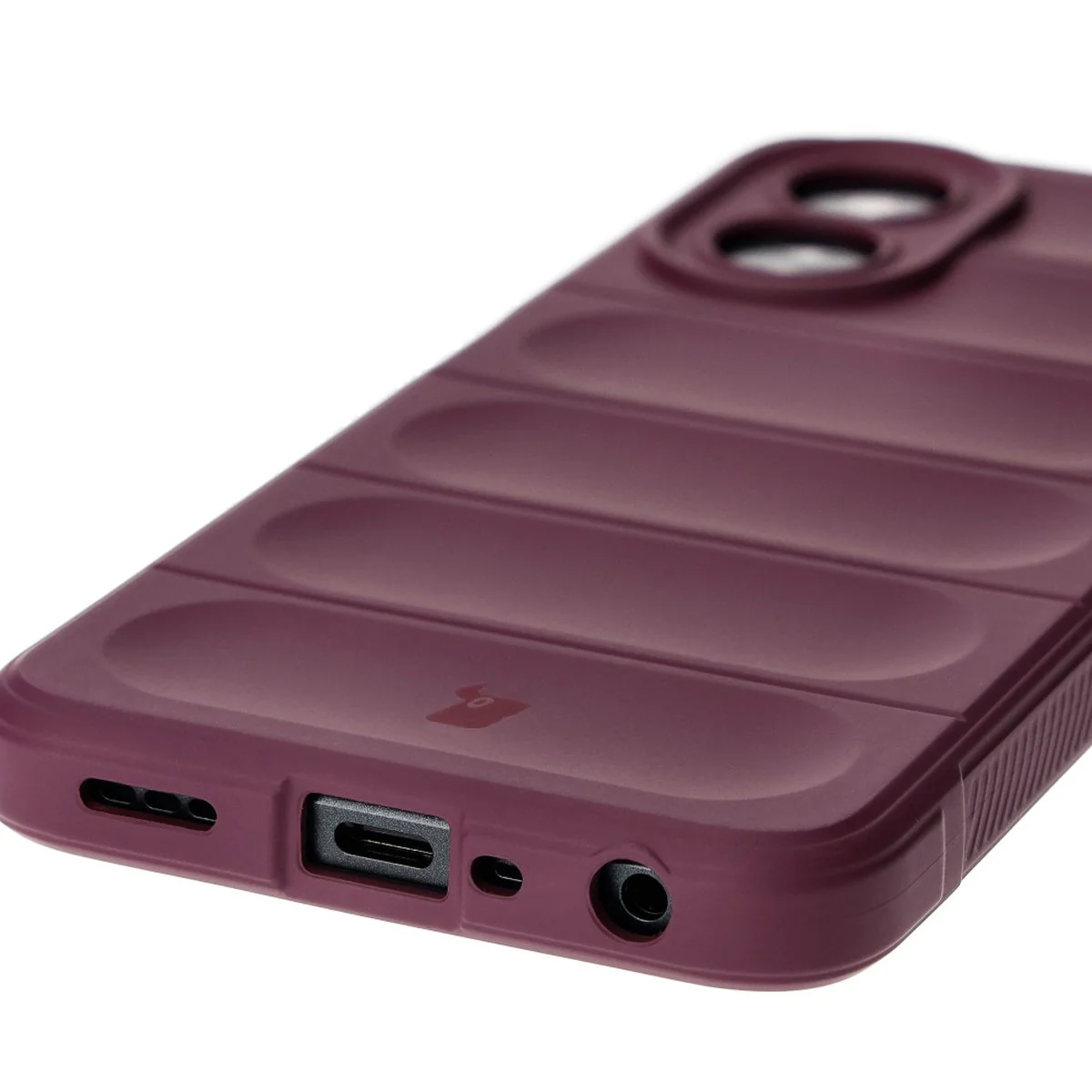 Robuste Handyhülle für Oppo A38 4G, Bizon Case Tur, Burgunderrot - Image 2