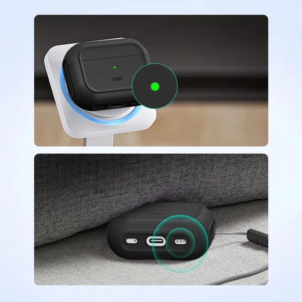 Schutzhülle ESR Orbit HaloLock MagSafe für AirPods Pro 3, Schwarz - Image 8