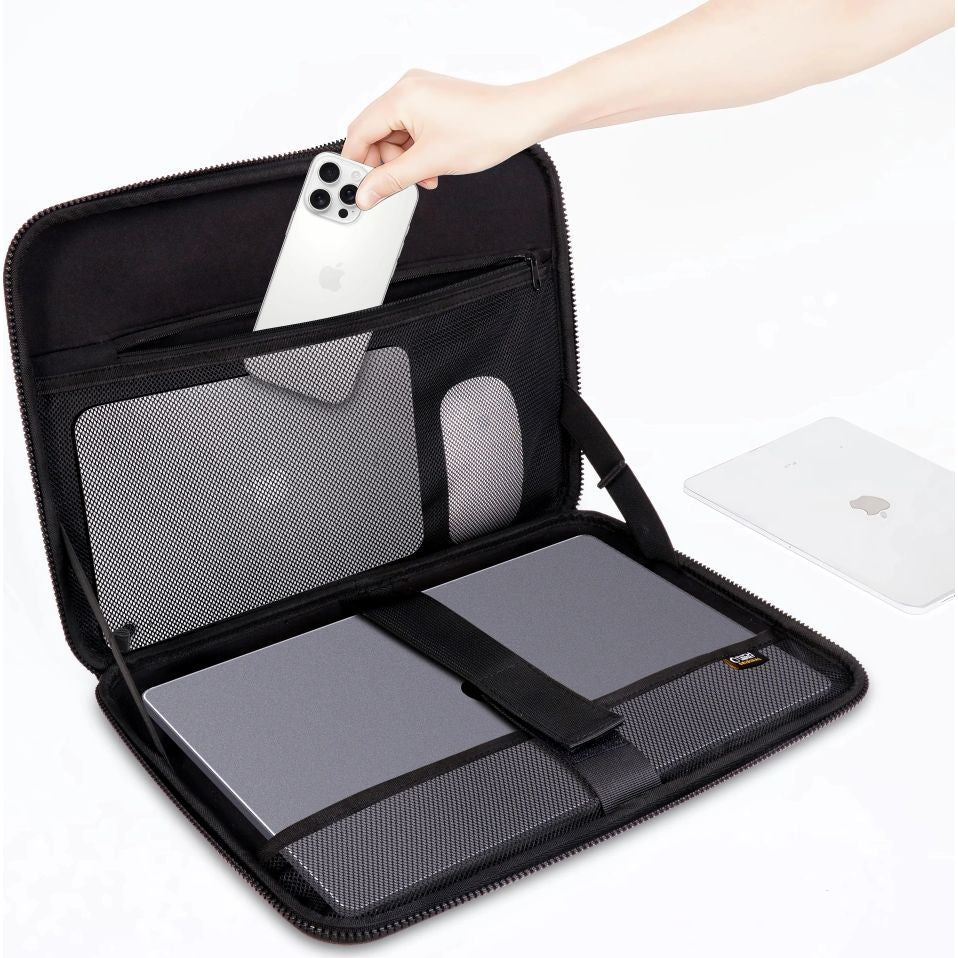 Schutzhülle für 13" / 14" Laptop, Tech-Protect Kevlar Pro, Schwarz - Image 4